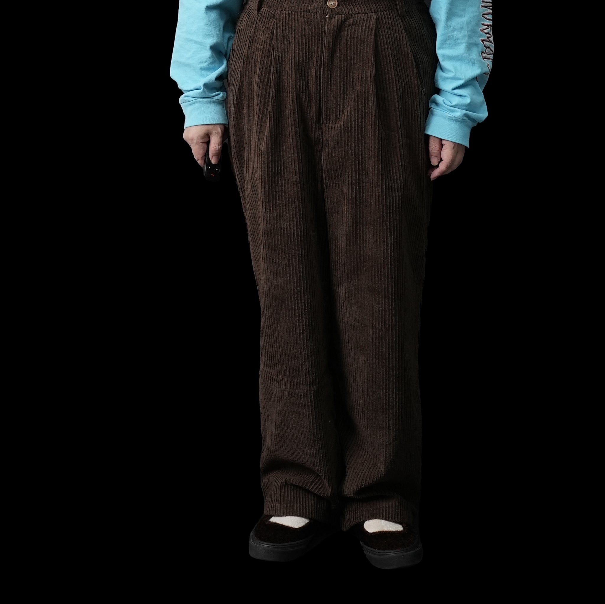 No:co-2023aw03d | Name:EASY WIDE CORDUROYPANTS | Color:Brown【CONICHIWA BONJOUR_コニチワボンジュール】