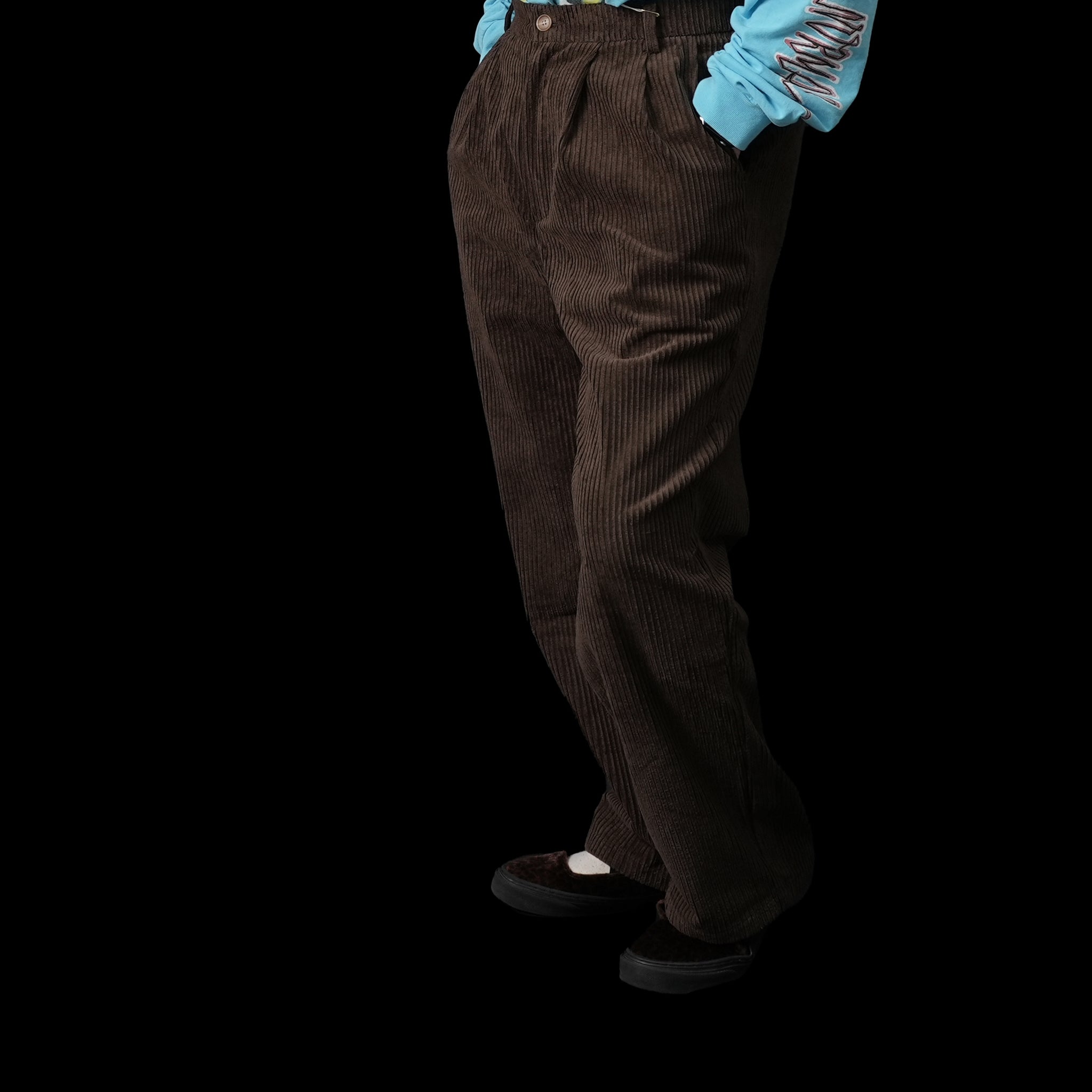 No:co-2023aw03d | Name:EASY WIDE CORDUROYPANTS | Color:Brown【CONICHIWA BONJOUR_コニチワボンジュール】