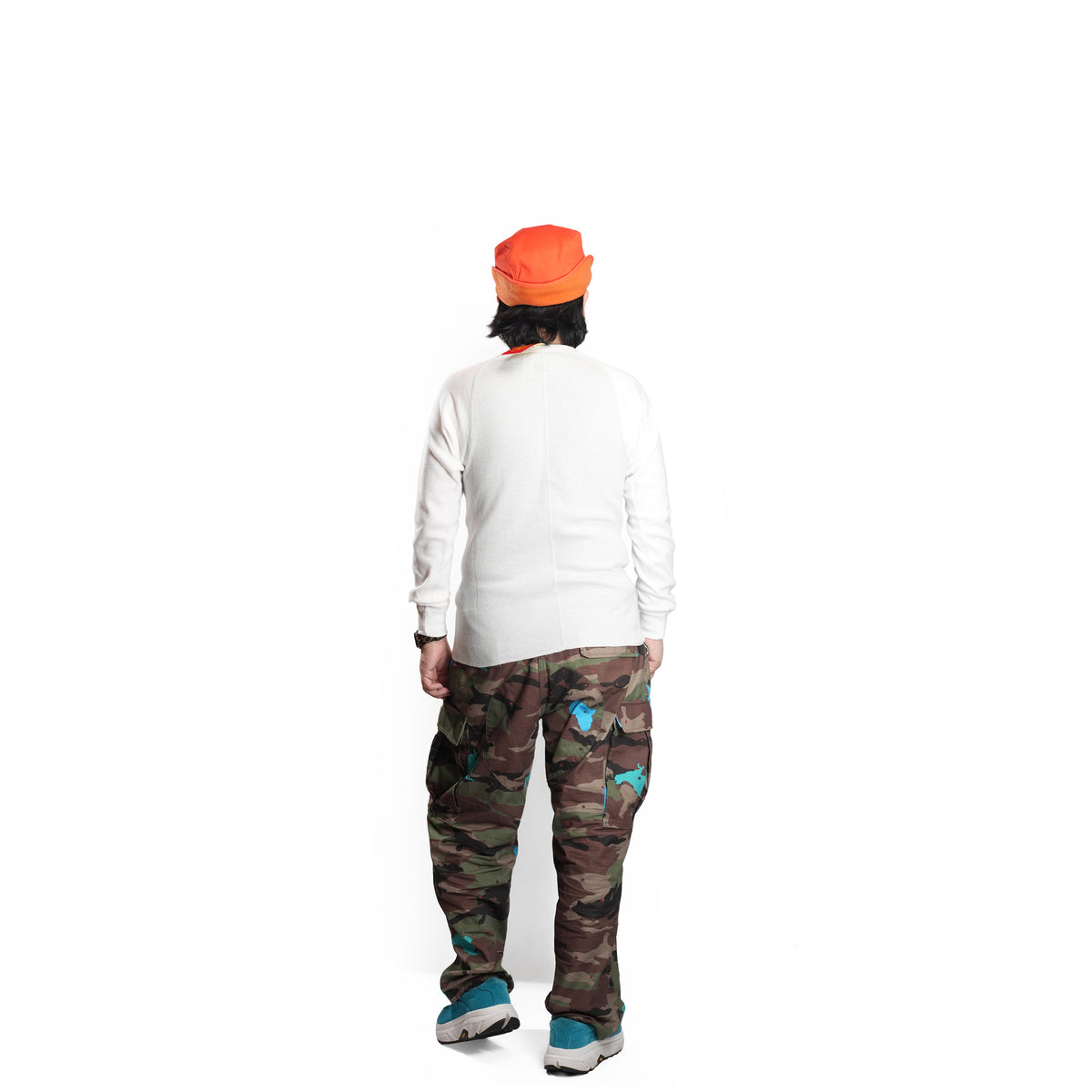 Honeycomb Thermal Freedom L/S Tee / Nelson (Gray×White) | IMPRESTORE