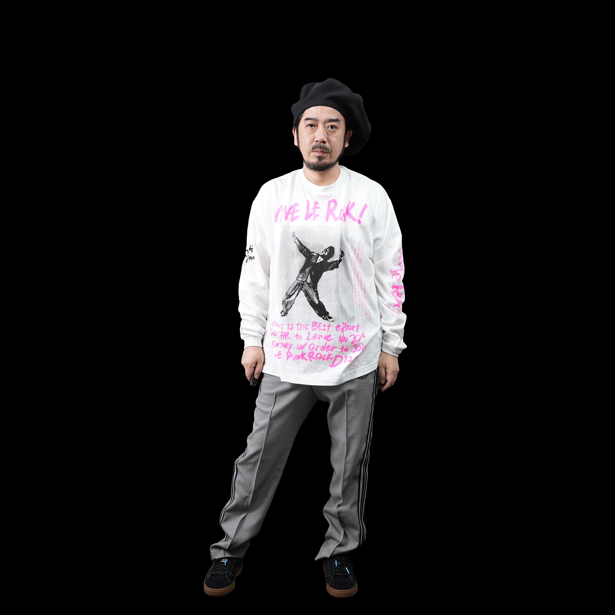 No:HT511 | Name:ROOTS ROCKER BERET | Color:Black【ORIGINAL JOHN_オリジナルジョン】