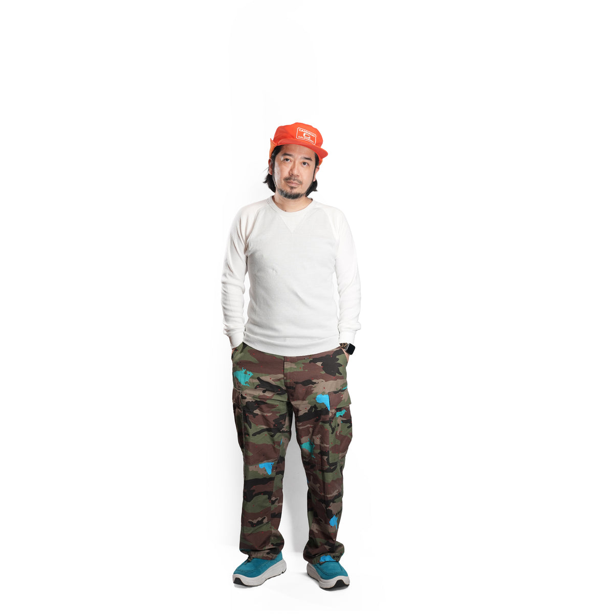 Honeycomb Thermal Freedom L/S Tee / Nelson (Gray×White) | IMPRESTORE