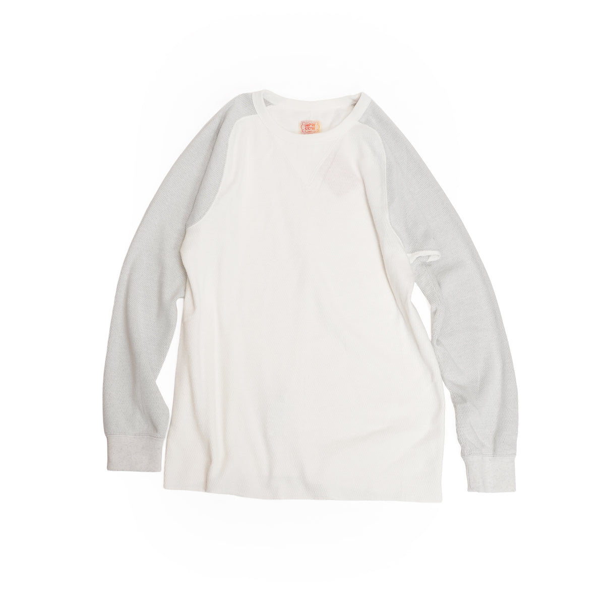 Honeycomb Thermal Freedom L/S Tee / Nelson (White×Gray) | IMPRESTORE
