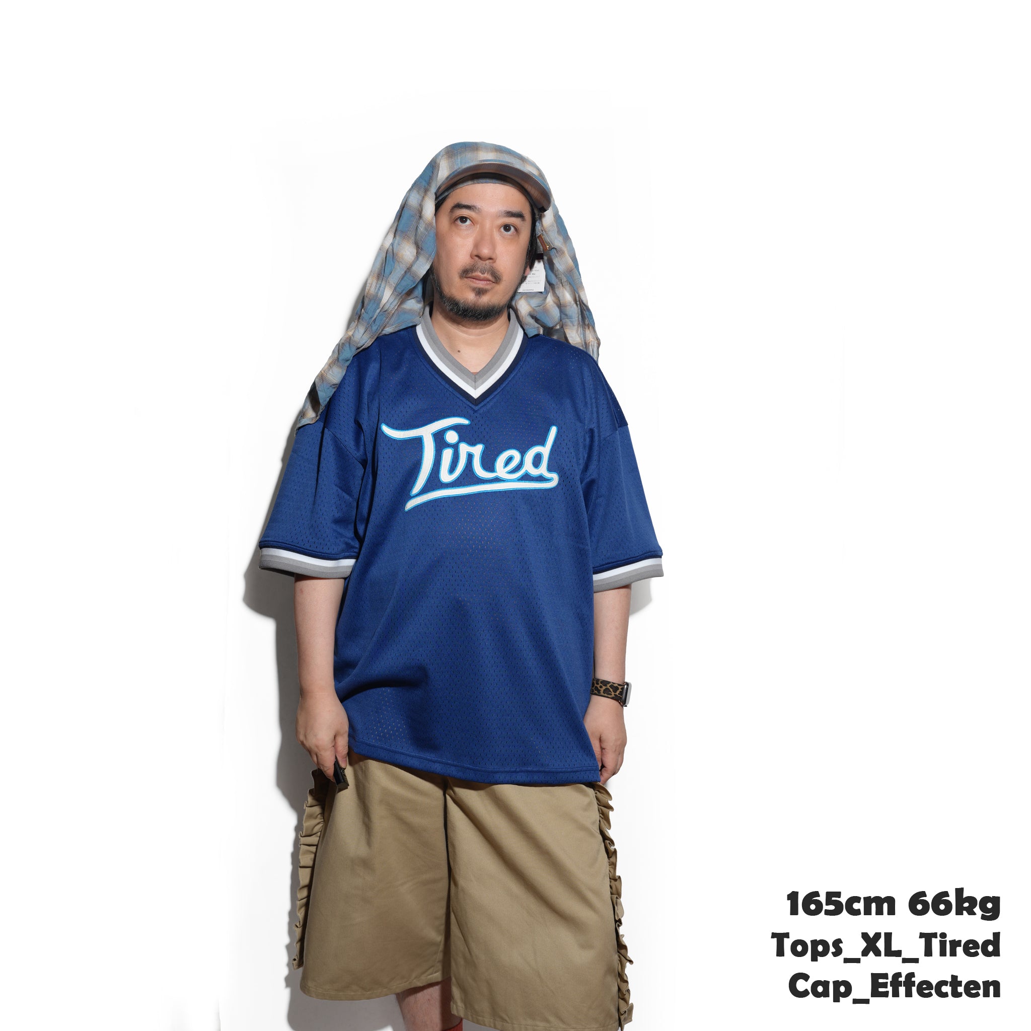 TS00131 | ROUNDERS MESH BASEBALL JERSEY – Navy | TIRED