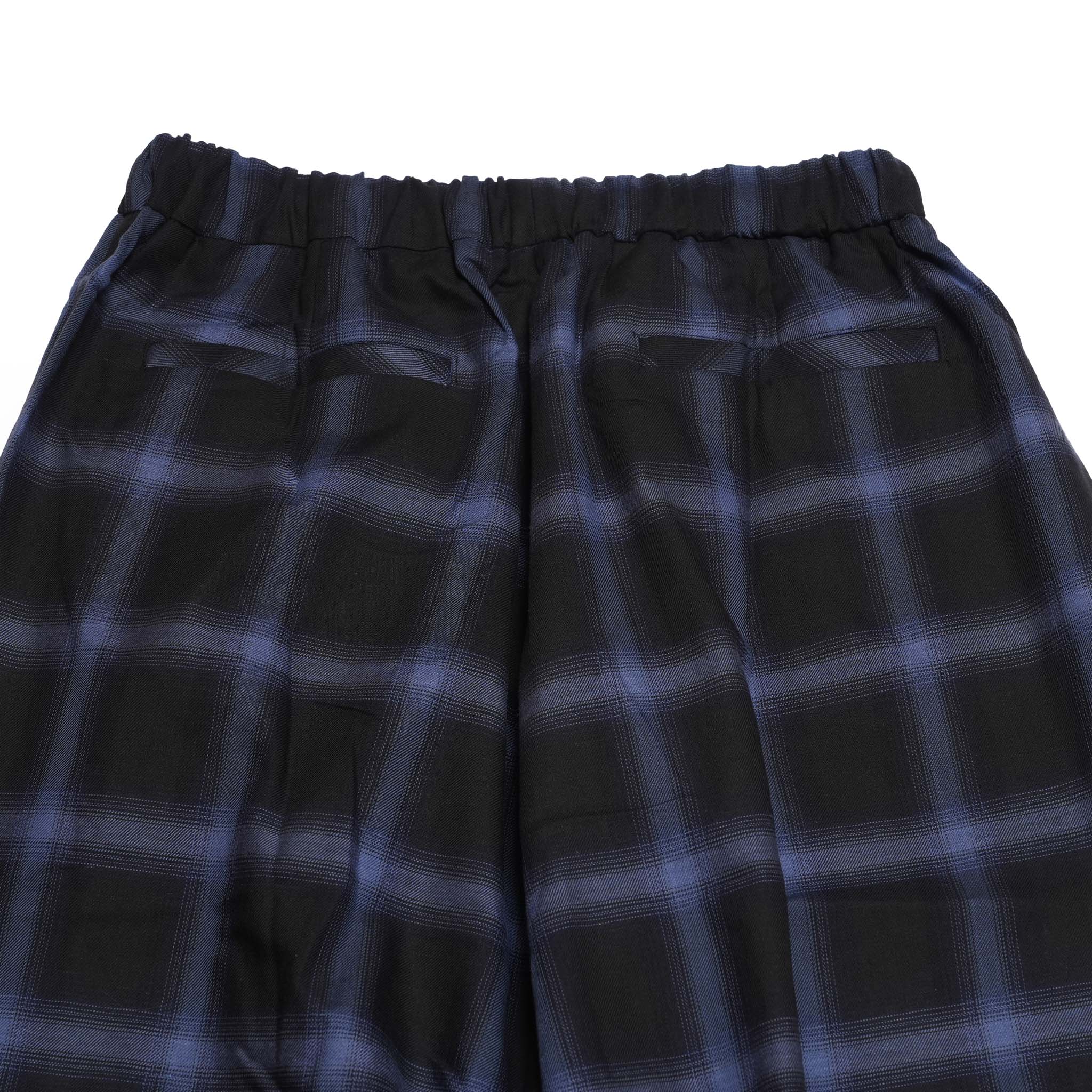 NERD CHECKED WIDE PANTS | Color_Blue/Black | No_co2025aw-02_blue/black【CONICHIWA BONJOUR_コニチワボンジュール】