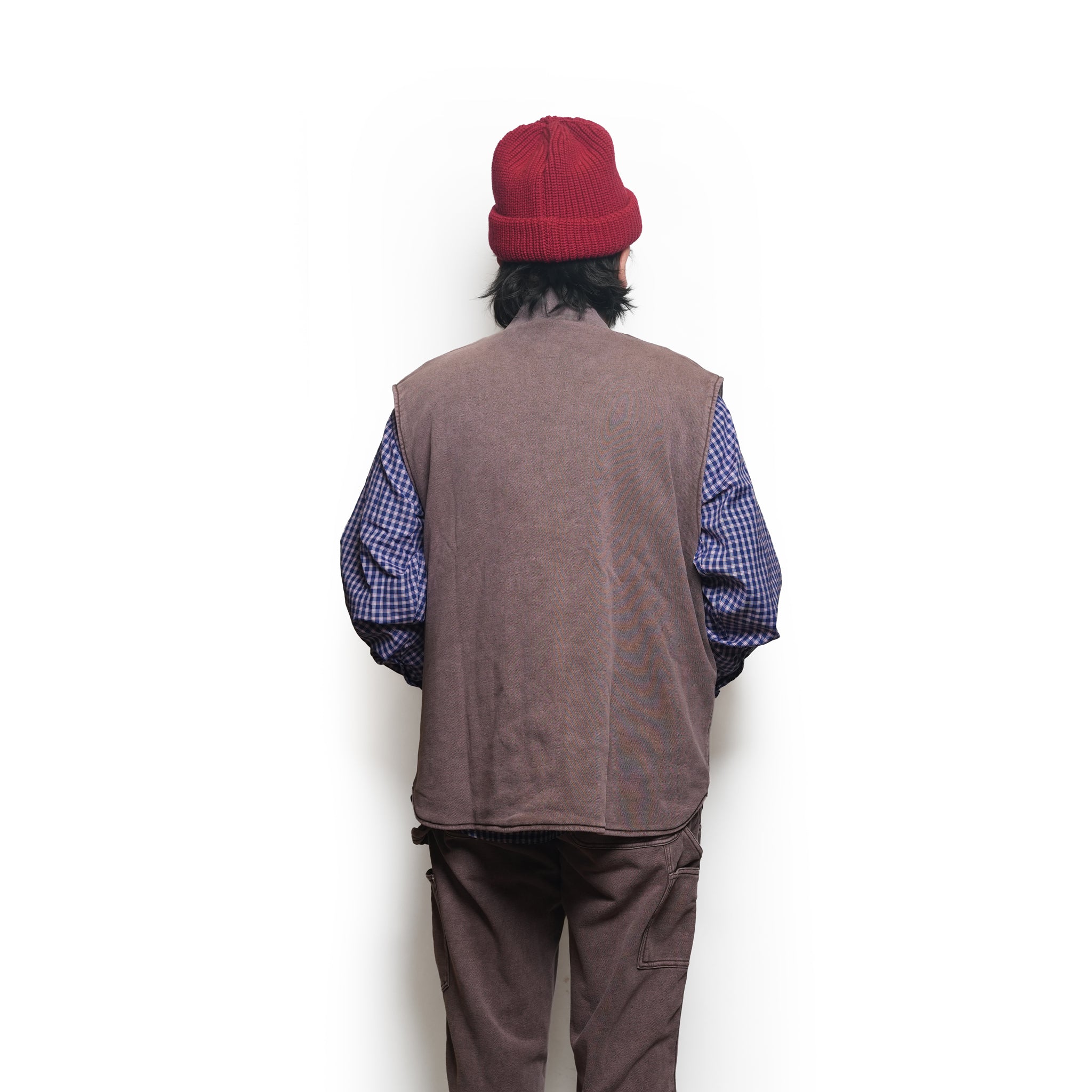 Cleary_Zip Vest | Color_Brown | No_CZ-ImSt-328A_Brown【IMPRESTORE_インプレストア】