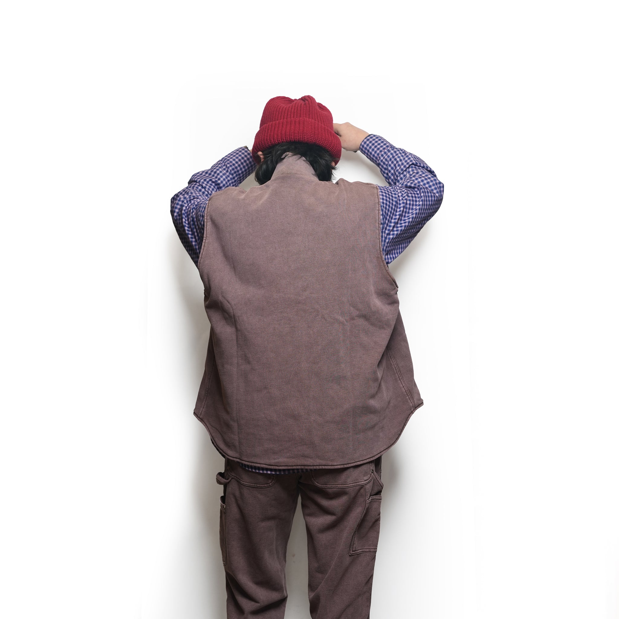 Cleary_Zip Vest | Color_Brown | No_CZ-ImSt-328A_Brown【IMPRESTORE_インプレストア】