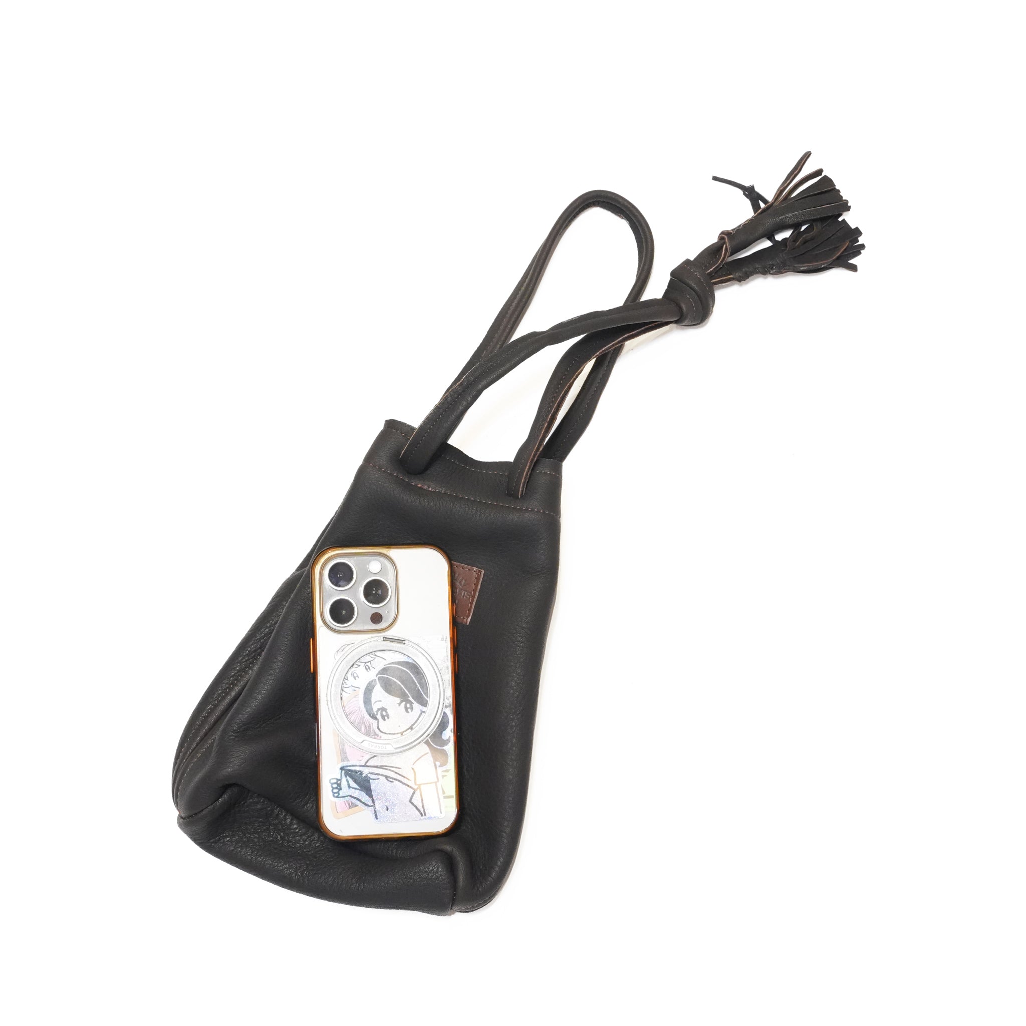 DEARSKIN WHISKY BAG – Camel / Black | NASNGWAM