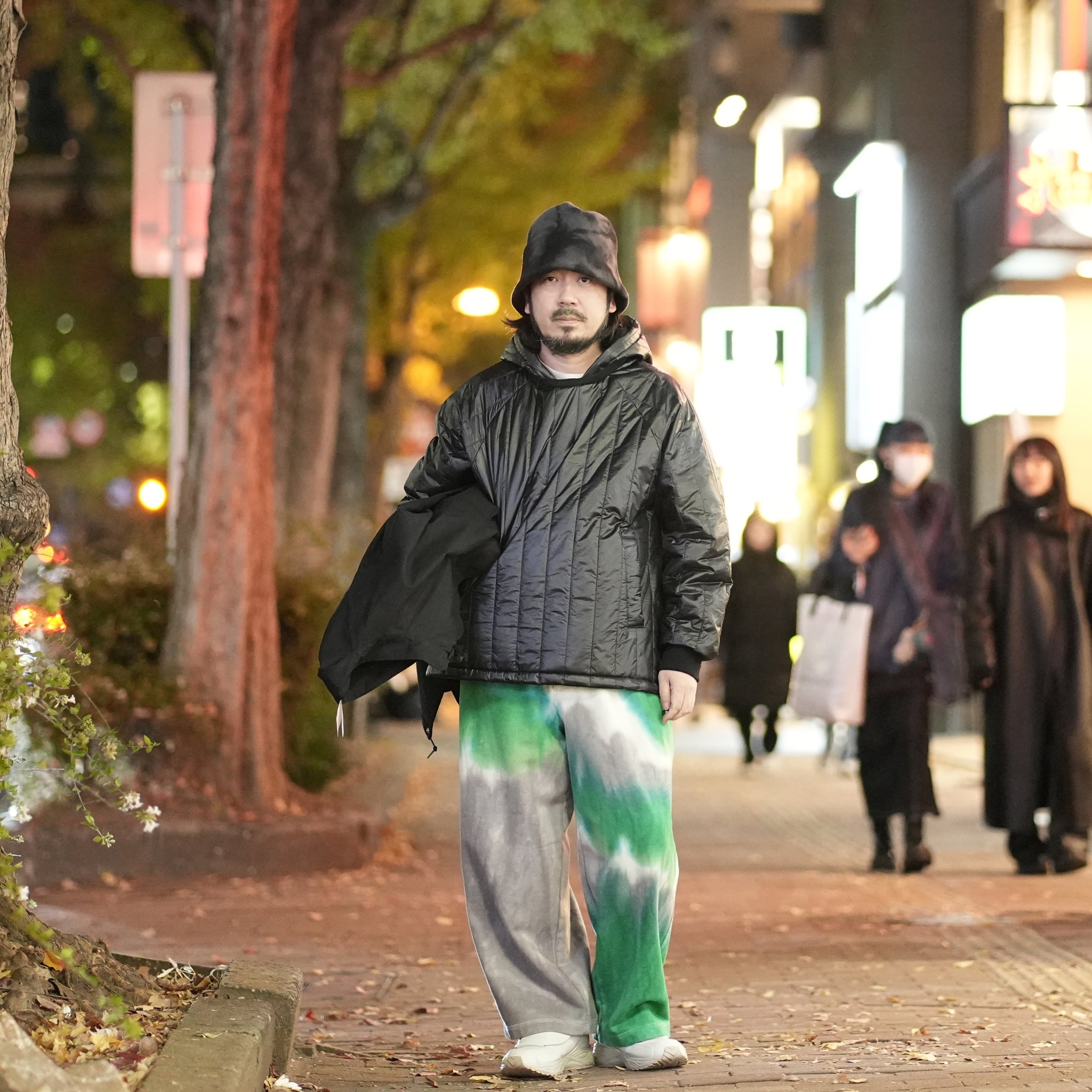 VOO-1143 | Ost QUILT HOODY | Color:Green/Coffee/Black【VOO_ヴォー】