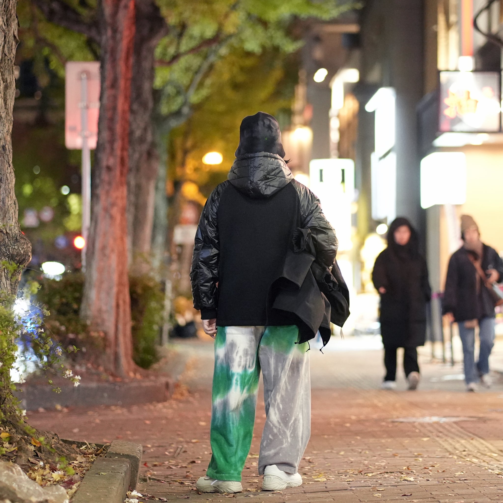VOO-1143 | Ost QUILT HOODY | Color:Green/Coffee/Black【VOO_ヴォー】