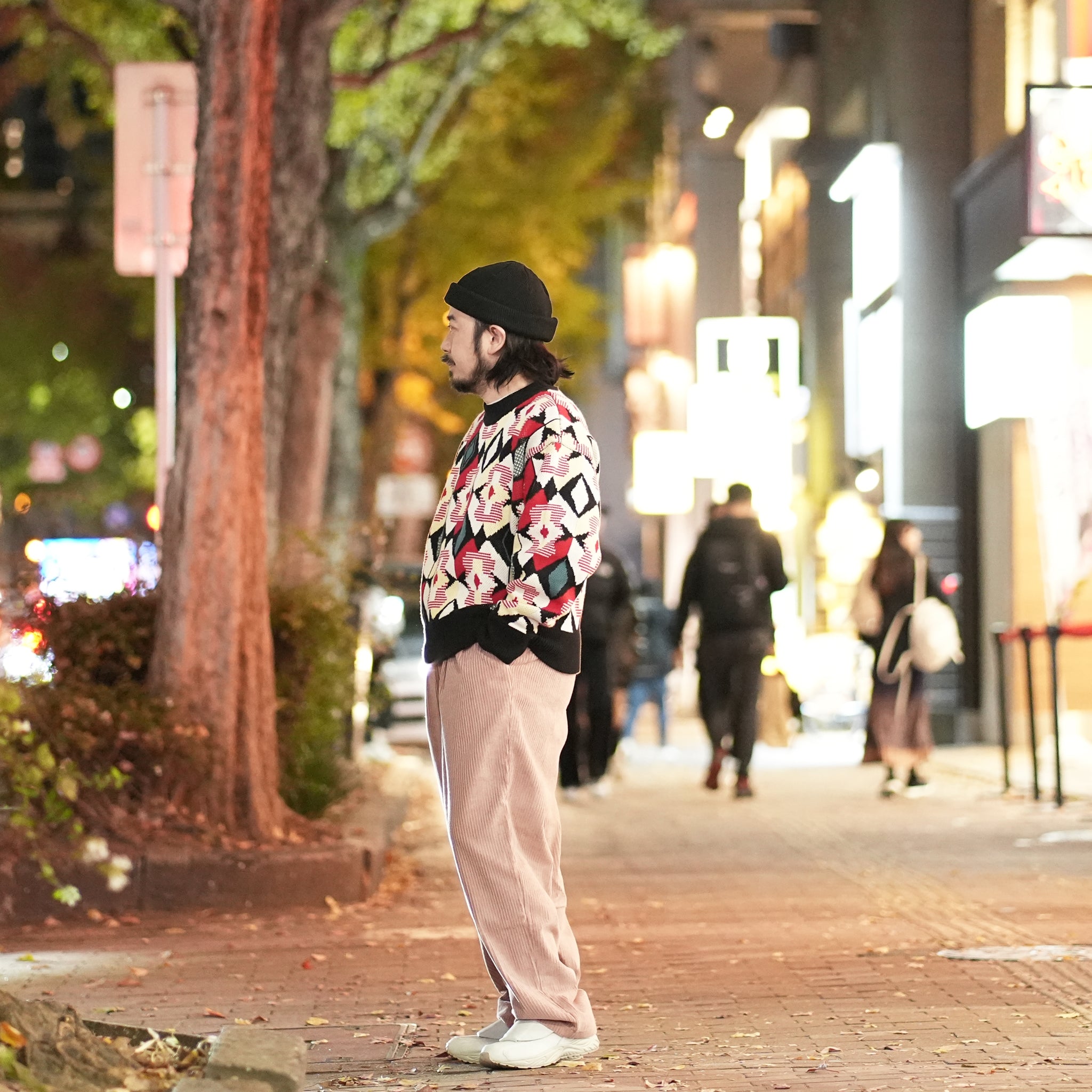 No:co-2023aw03a | Name:EASY WIDE CORDUROY PANTS | Color:Indi Pink【CONICHIWA BONJOUR_コニチワボンジュール】