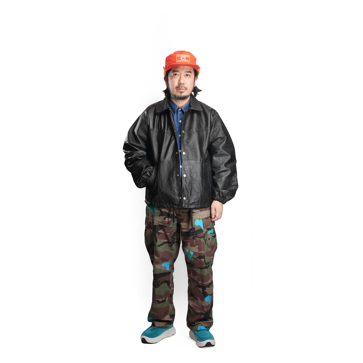 PUEBLO LEATHER COACH JKT – 01-Black | NASNGWAM