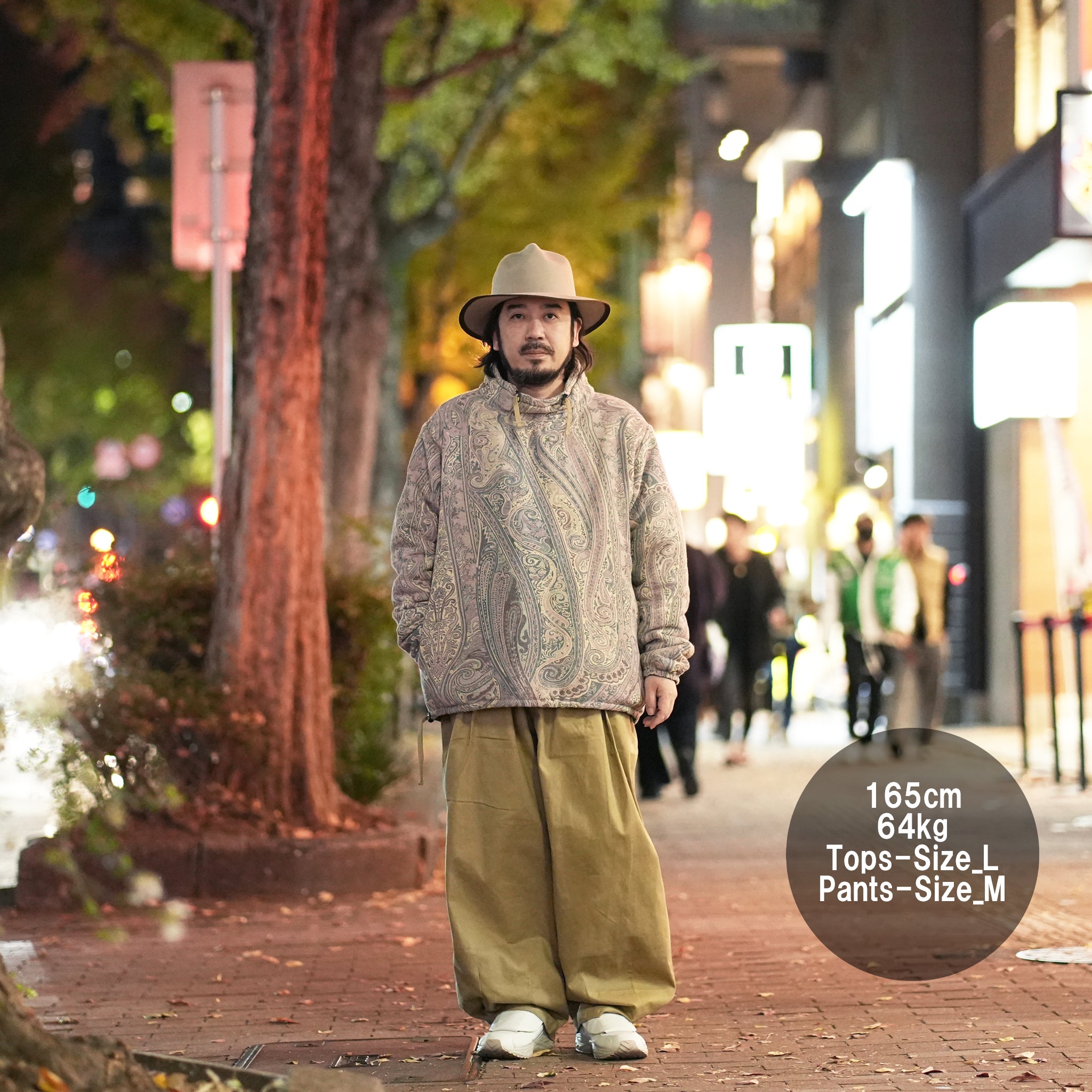 No:#590 | Name:FW23-BIG UNISEX BALLOON PANTS | Color:Khaki | Size:Free【WORKWARE】