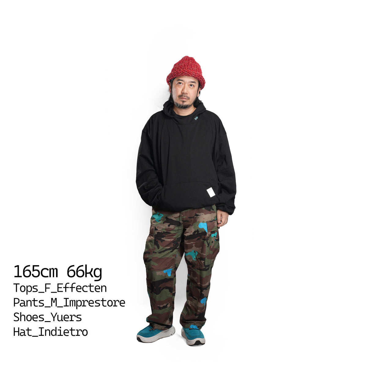 Balloon silhouette pullover hoodie – Black | EFFECTEN