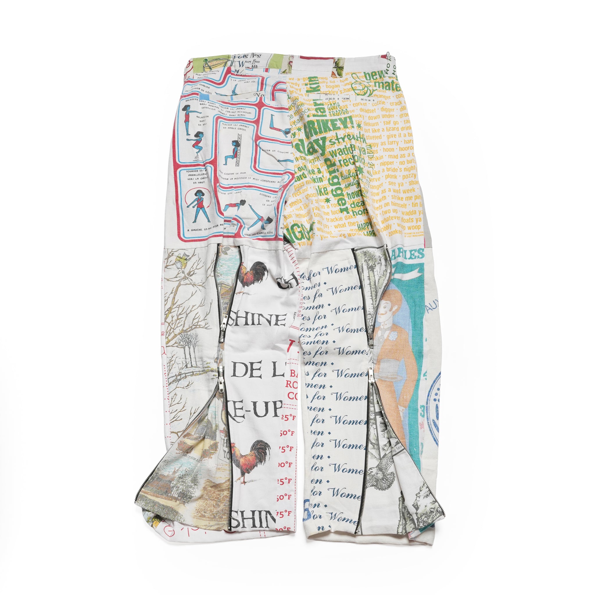 Vintage Cloth Pants Bondage Pants – Multi_C | MR. REMAKE MAN