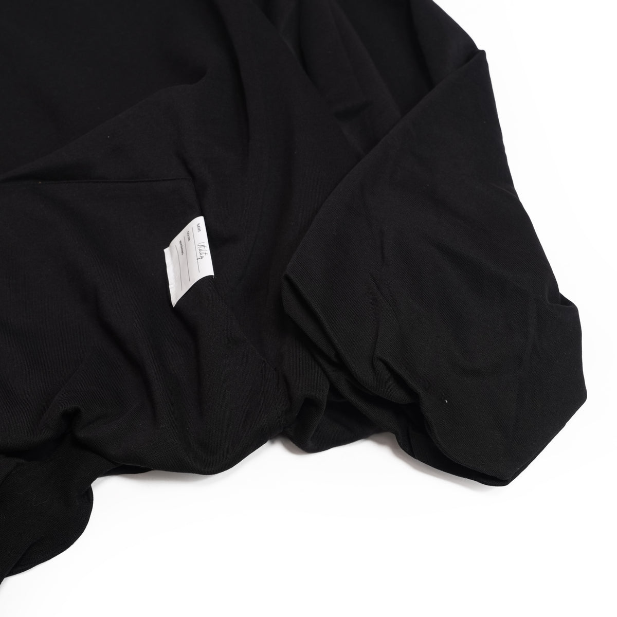 Balloon silhouette pullover hoodie – Black | EFFECTEN