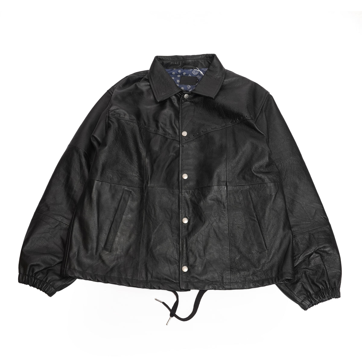 PUEBLO LEATHER COACH JKT – 01-Black | NASNGWAM