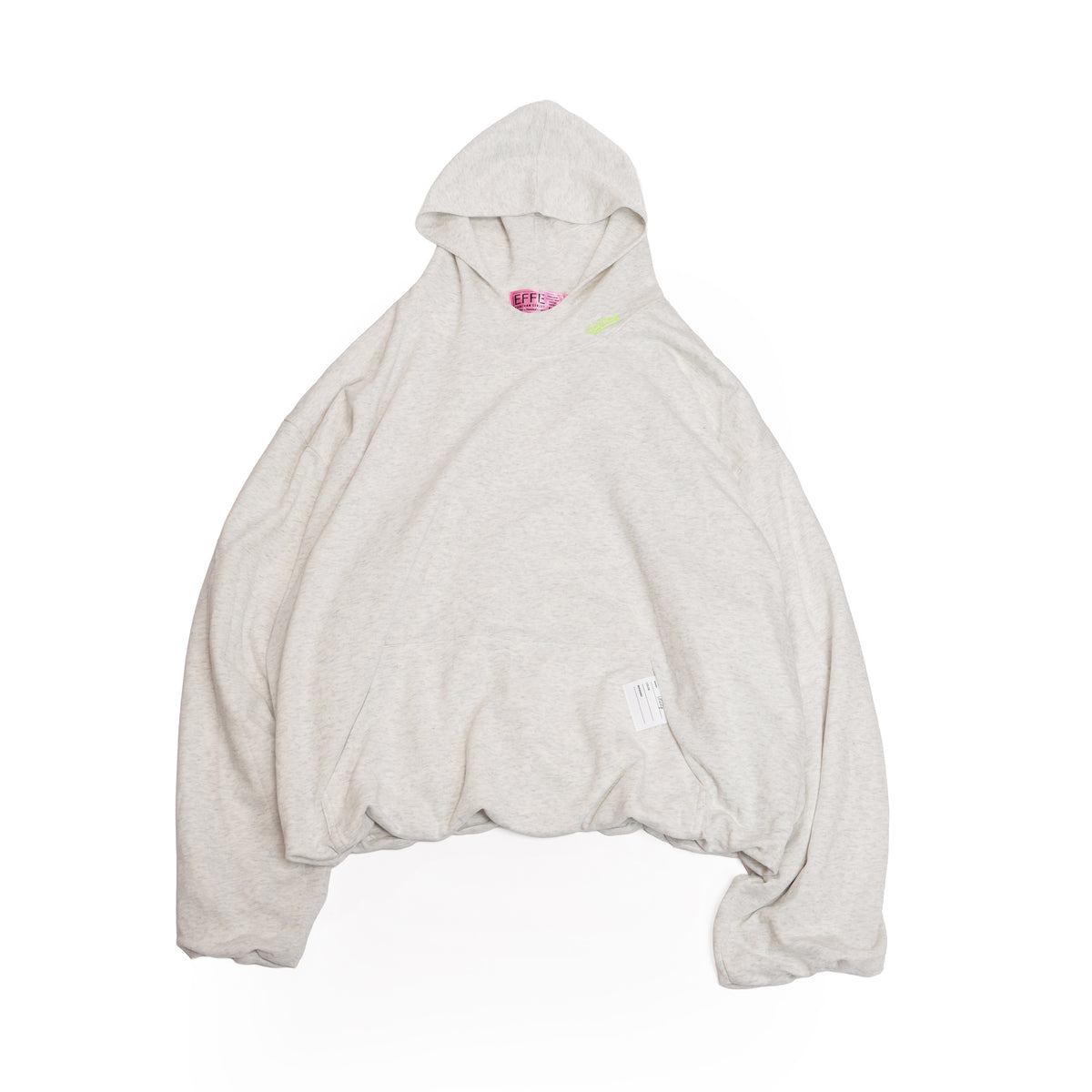 Balloon silhouette pullover hoodie – Ash | EFFECTEN