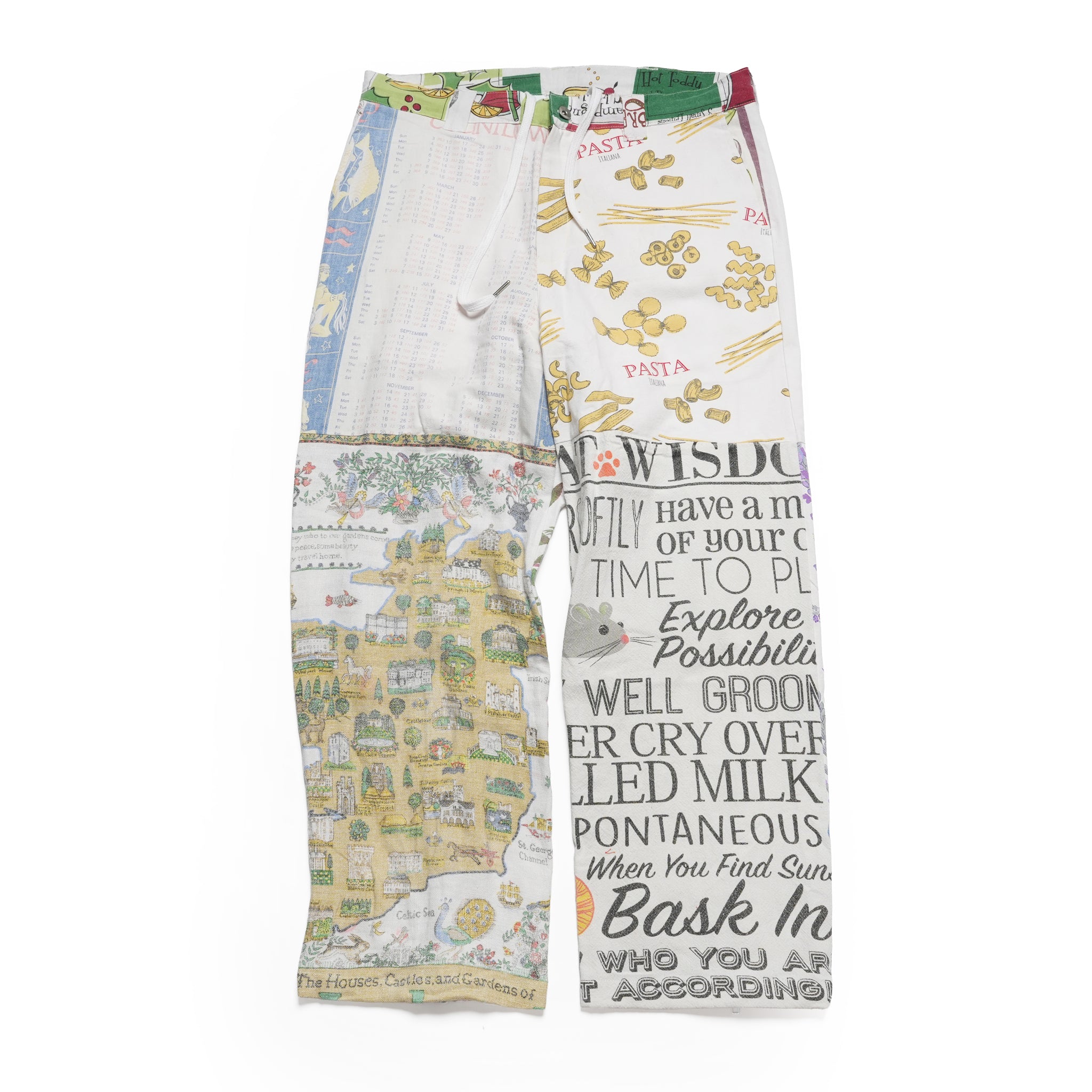 Vintage Cloth Pants Bondage Pants – Multi_F | MR. REMAKE MAN