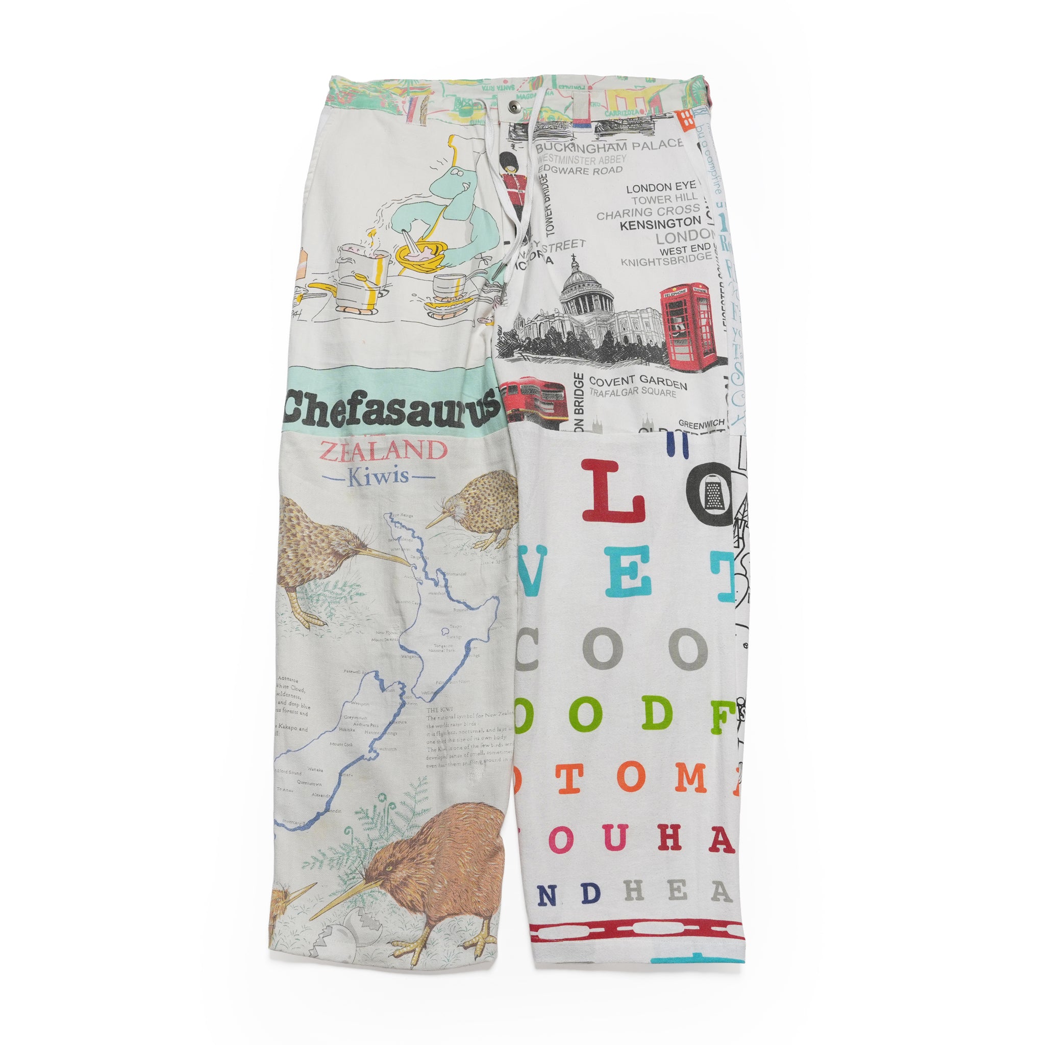 Vintage Cloth Pants Bondage Pants – Multi_H | MR. REMAKE MAN