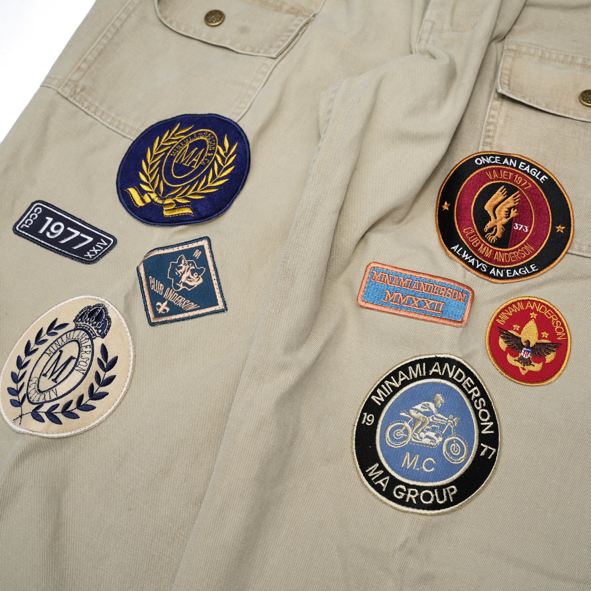 No:23#05373-2110 | Name:BUSH SCOUT ONE/TUCK-PATCHES | Color:ベージュ【MINAMI ANDERSON_ミナミアンダーソン】【archive】