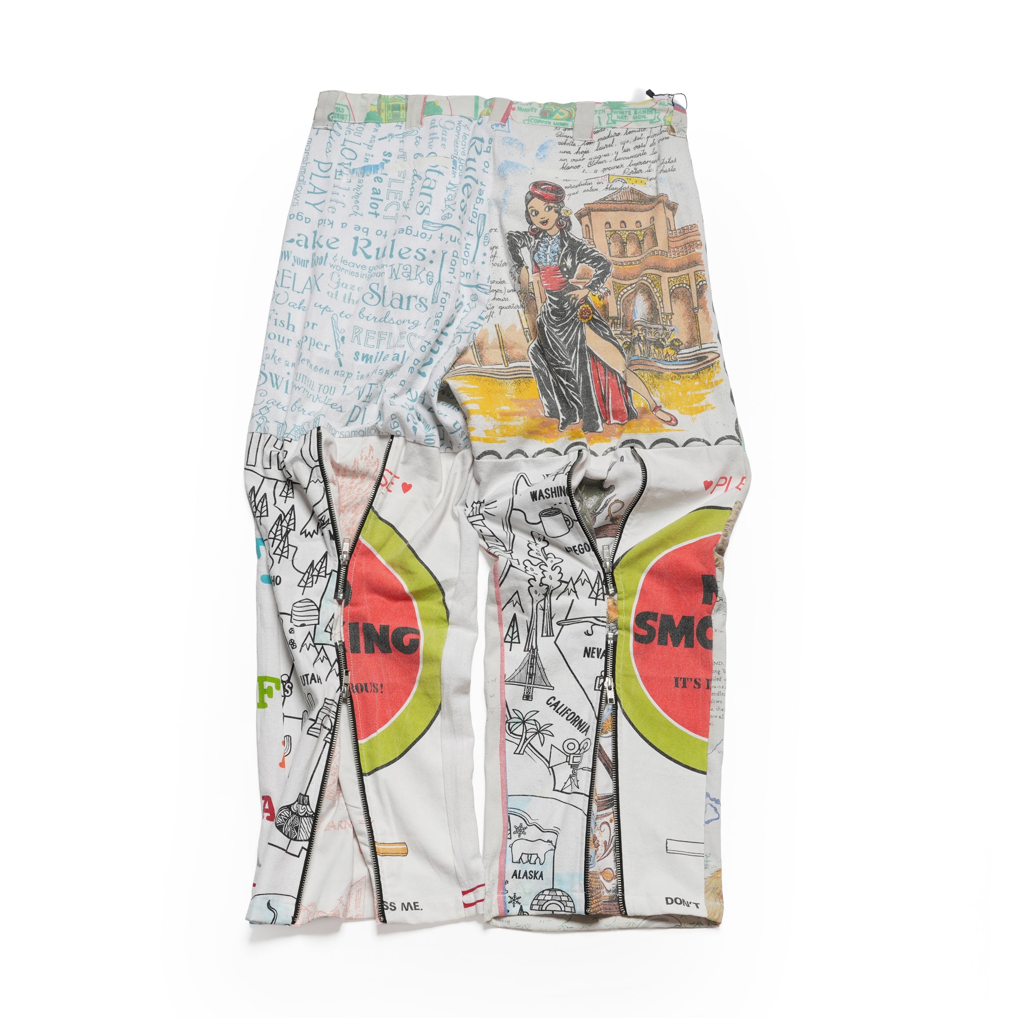 Vintage Cloth Pants Bondage Pants – Multi_H | MR. REMAKE MAN