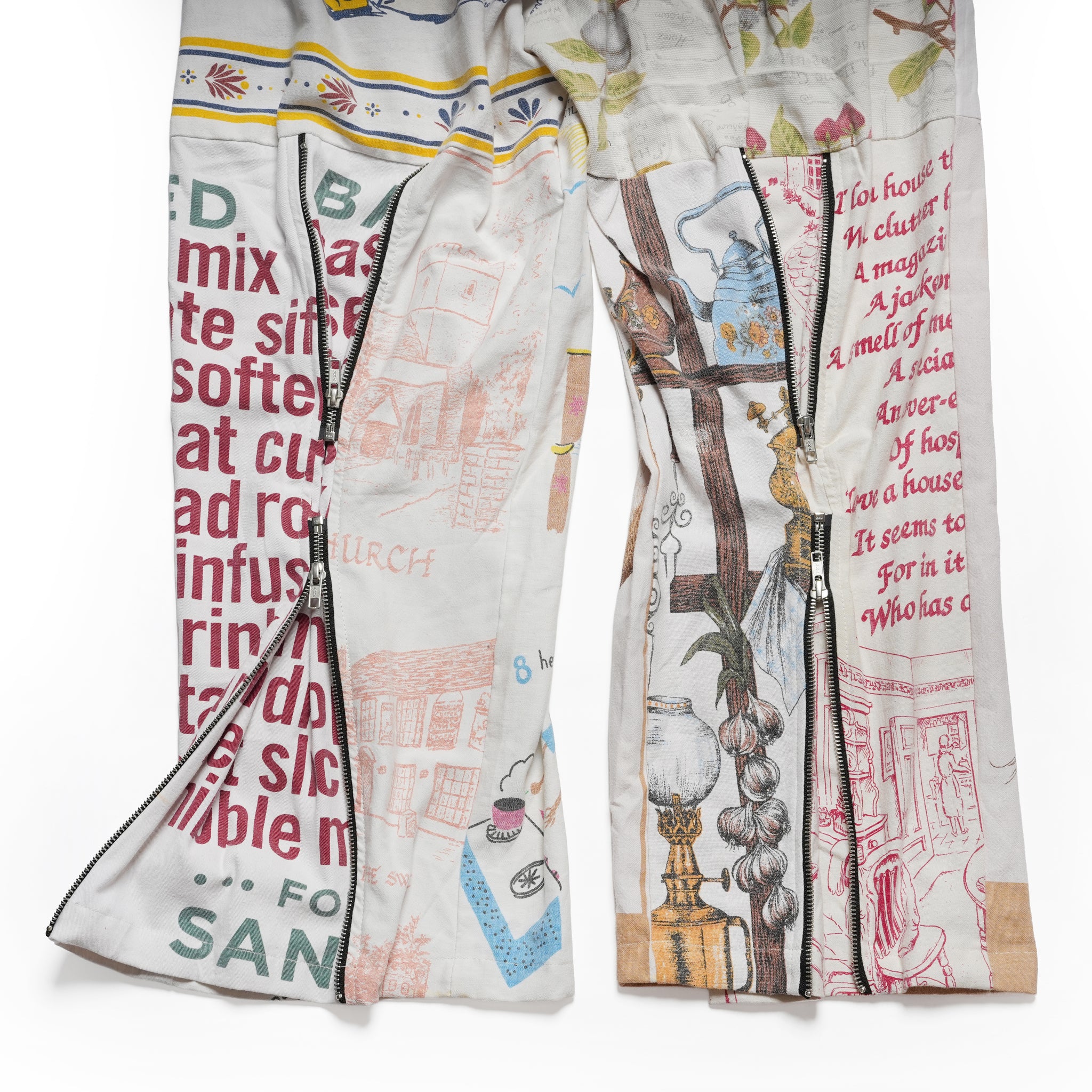 Vintage Cloth Pants Bondage Pants – Multi_I | MR. REMAKE MAN