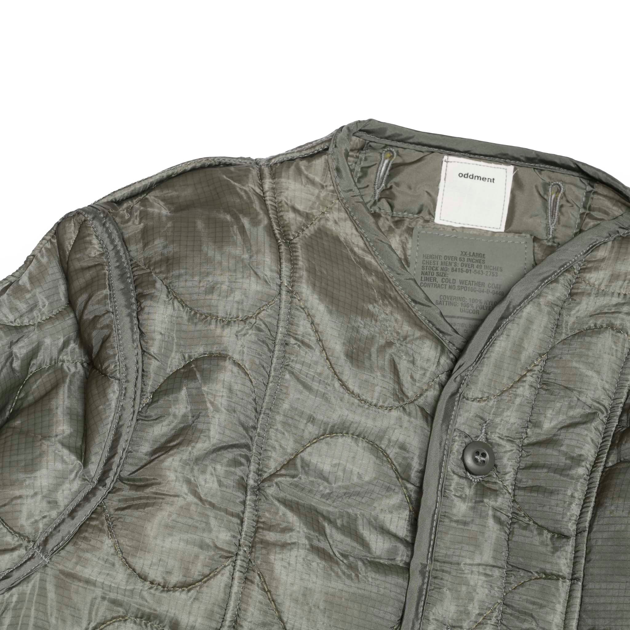 QUILTING MA-1 | Color_Olive | No_odd2025aw-005【ODDMENT_オッドメント】