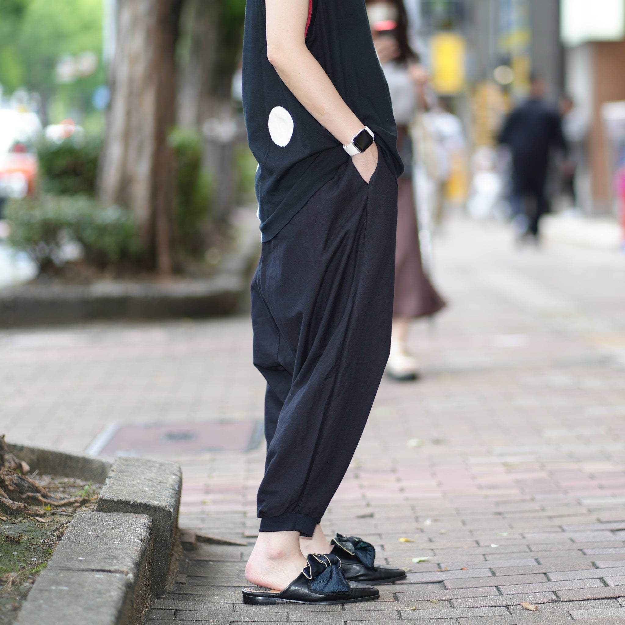 24763B | OTS DYNAMIC HAREM PANT | Color:Black【ONE TEASPOON_ワンティースプーン】