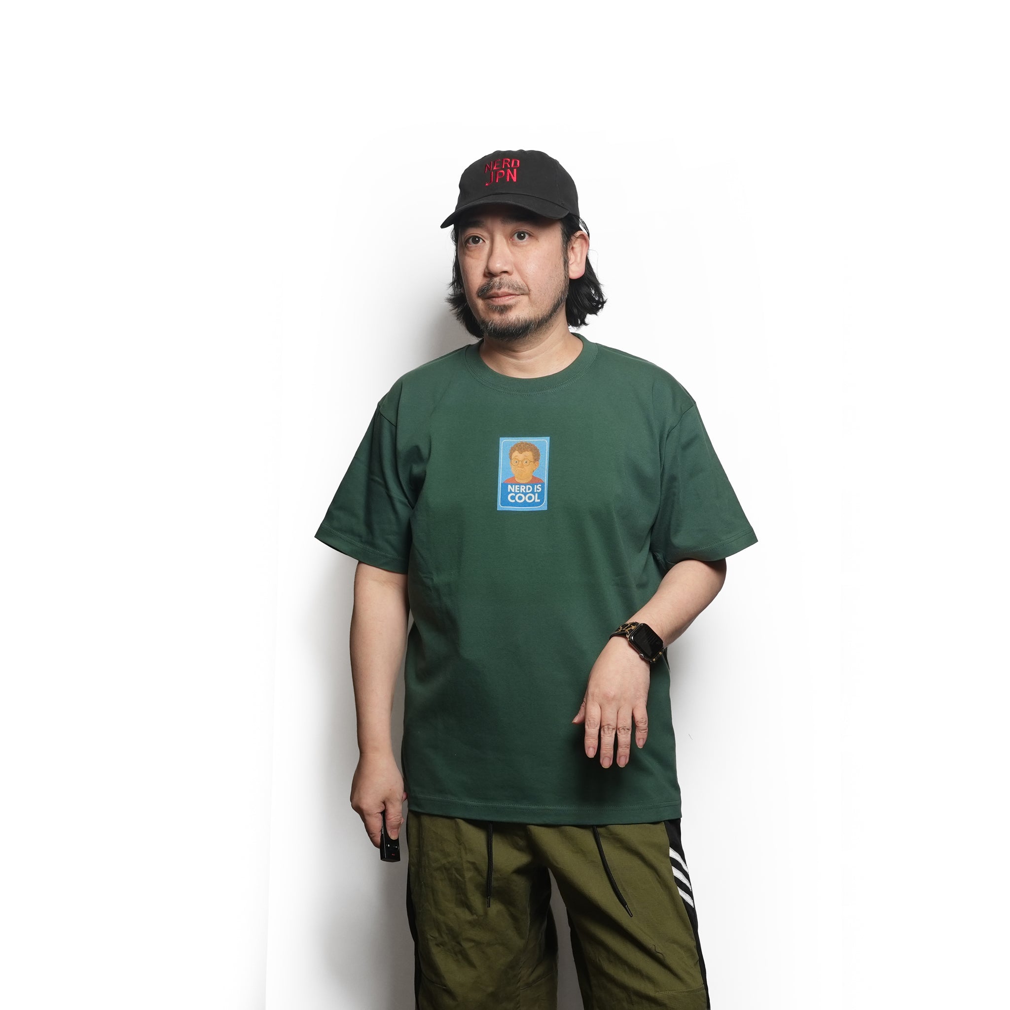 NERD IS COOL T-shirt | Color_I.Green | No_NSTS-CS02_I.Green【The NERDYS_ナーディーズ】