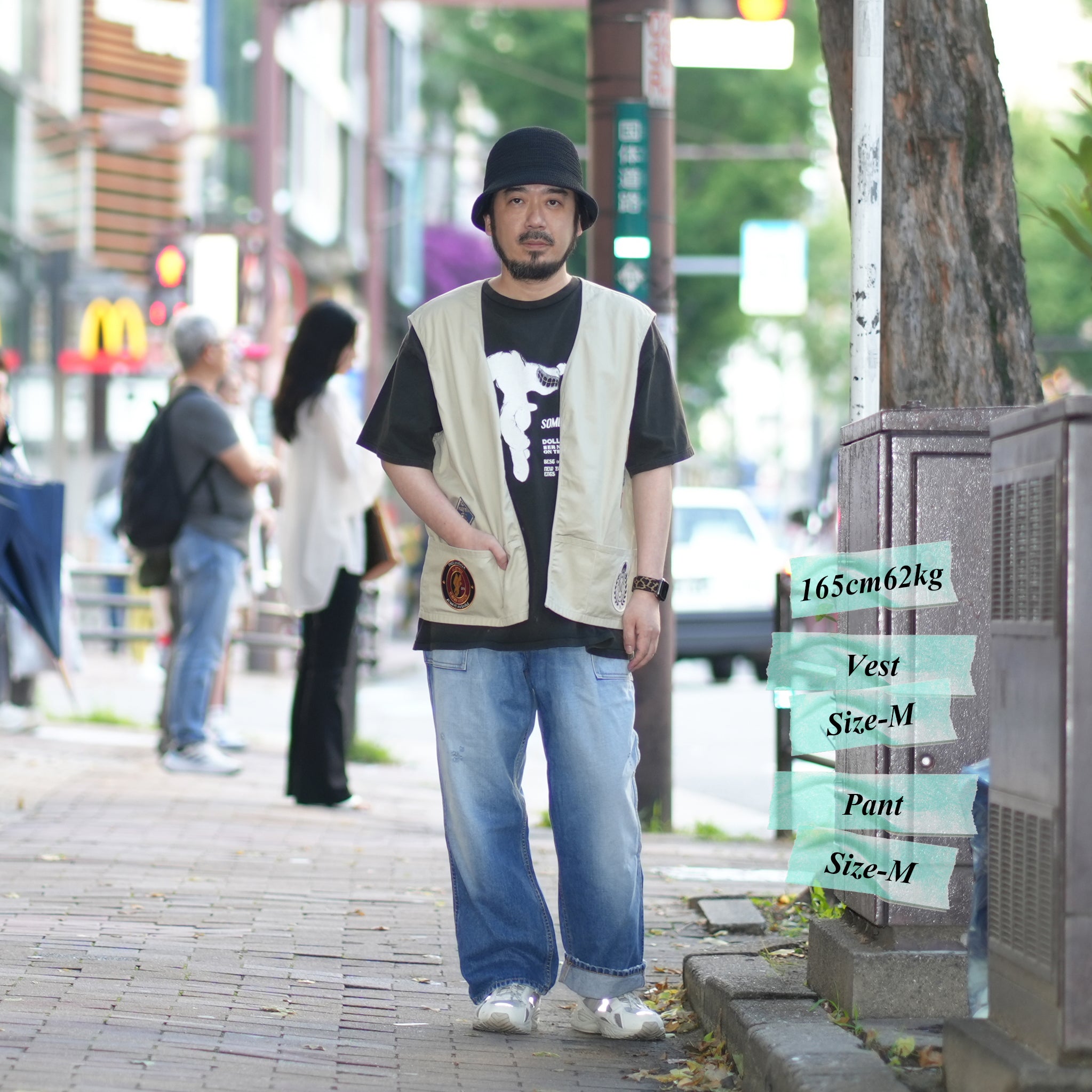 23#01373-7010 | BOYSCOUT VEST-PATCHES | Color:ベージュ【MINAMI ANDERSON_ミナミアンダーソン】