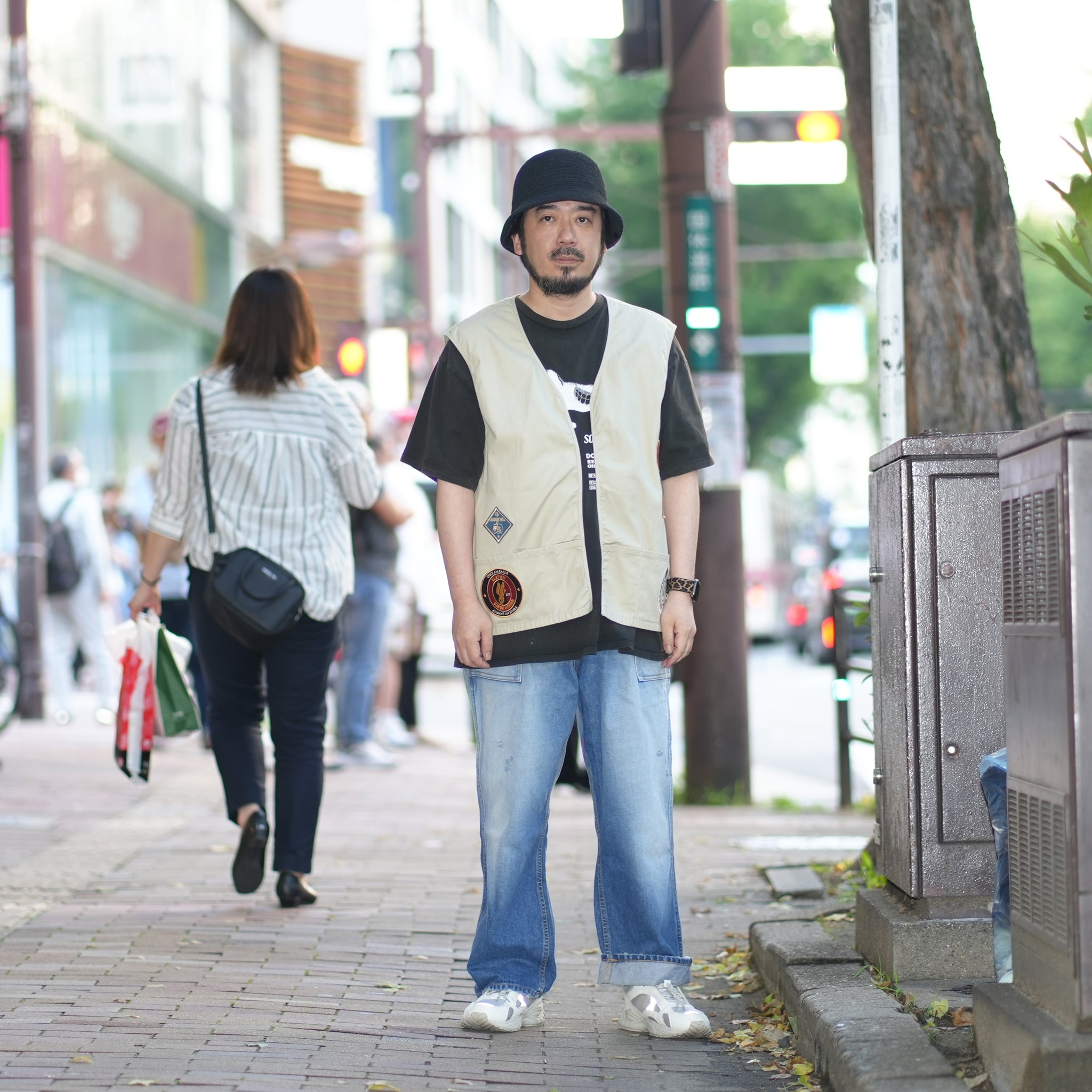23#01373-7010 | BOYSCOUT VEST-PATCHES | Color:ベージュ【MINAMI ANDERSON_ミナミアンダーソン】