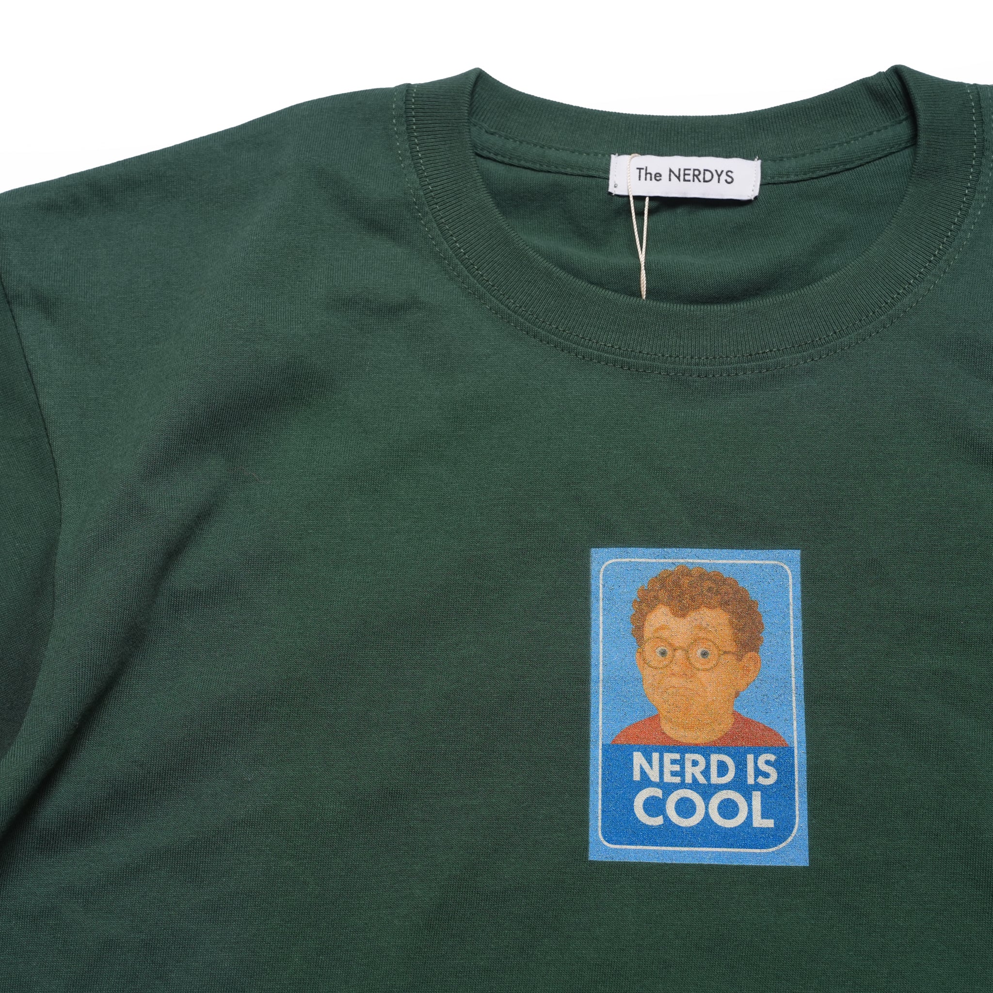 NERD IS COOL T-shirt | Color_I.Green | No_NSTS-CS02_I.Green【The NERDYS_ナーディーズ】