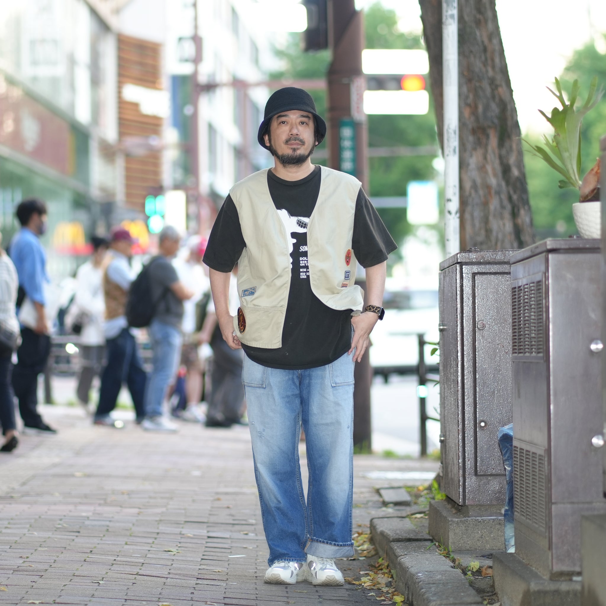 23#01373-7010 | BOYSCOUT VEST-PATCHES | Color:ベージュ【MINAMI ANDERSON_ミナミアンダーソン】