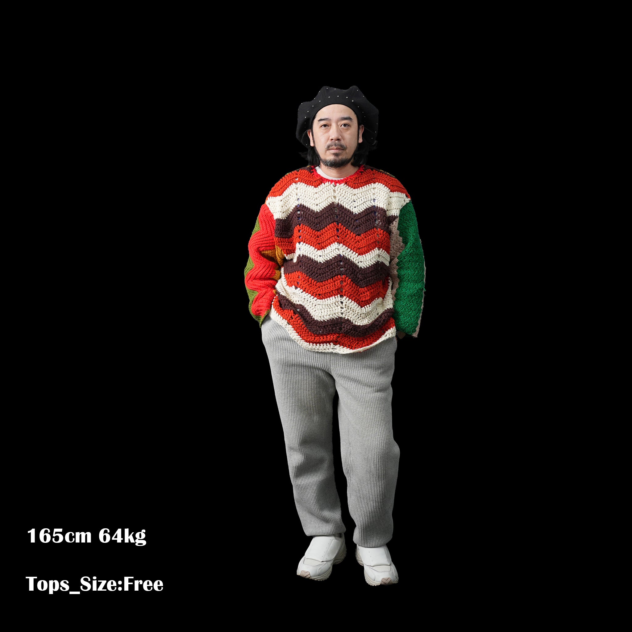 ASHBURY CREW KNIT – Multi_A / Multi_B | Size:Free | NASNGWAM