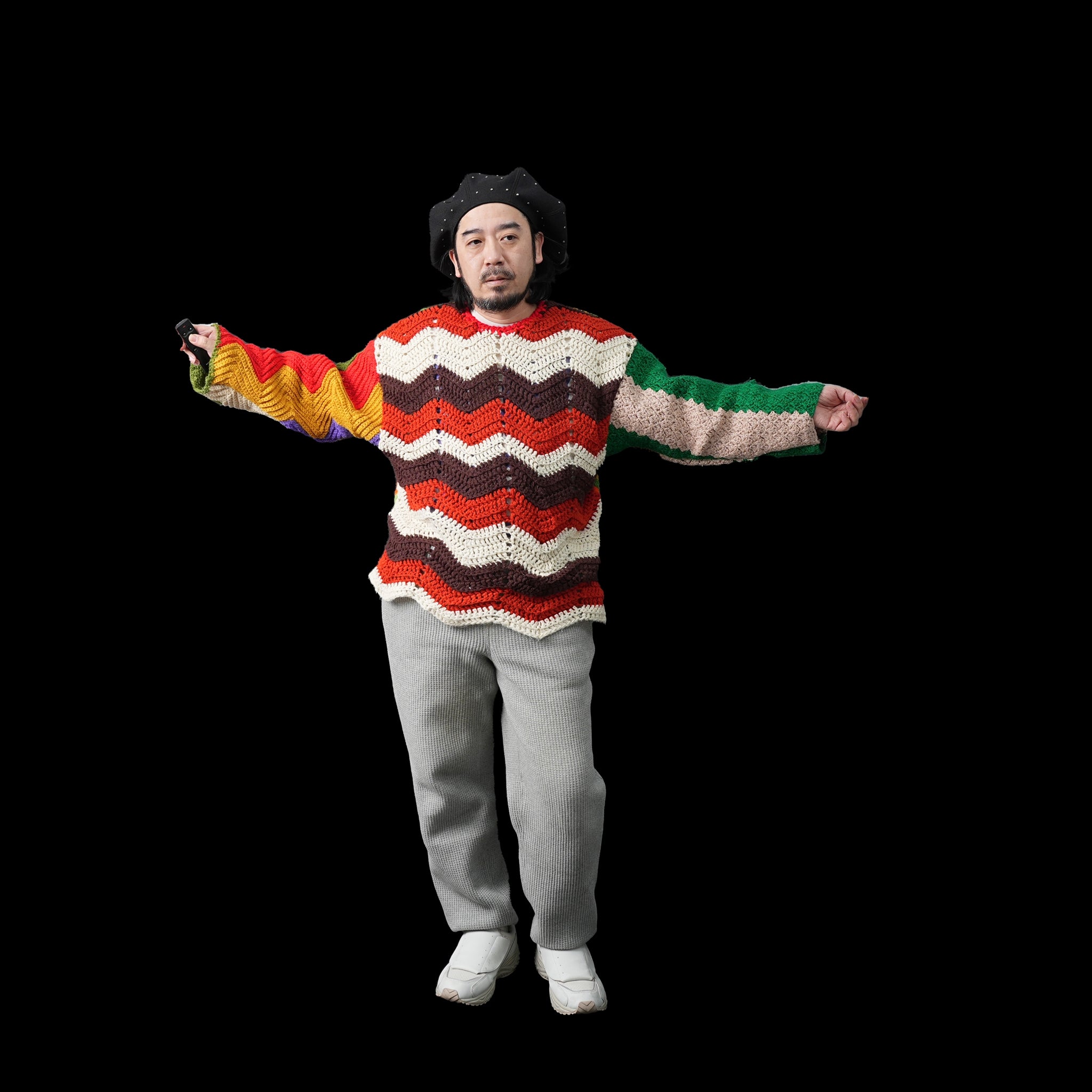 ASHBURY CREW KNIT – Multi_A / Multi_B | Size:Free | NASNGWAM