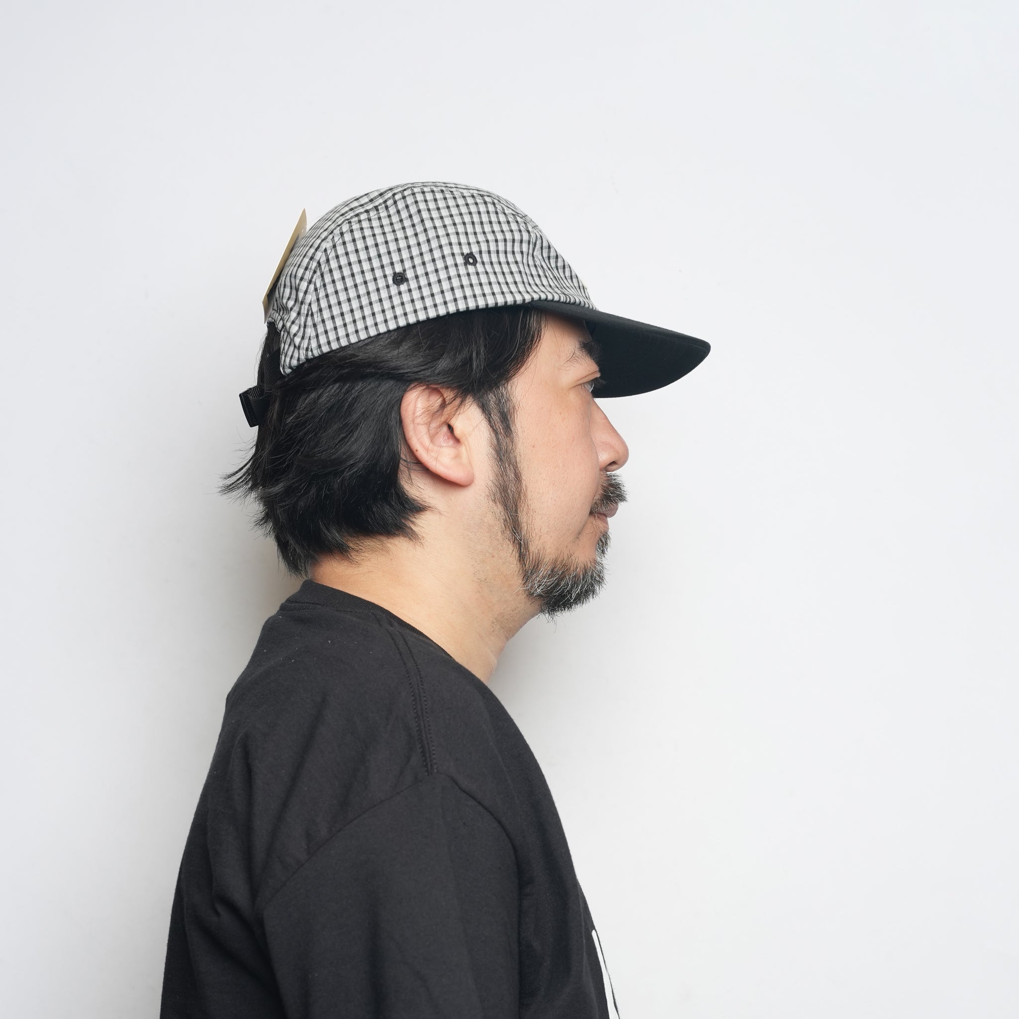 PL CHECK 5P CAP Gray-Black / Beige-Navy | POLER