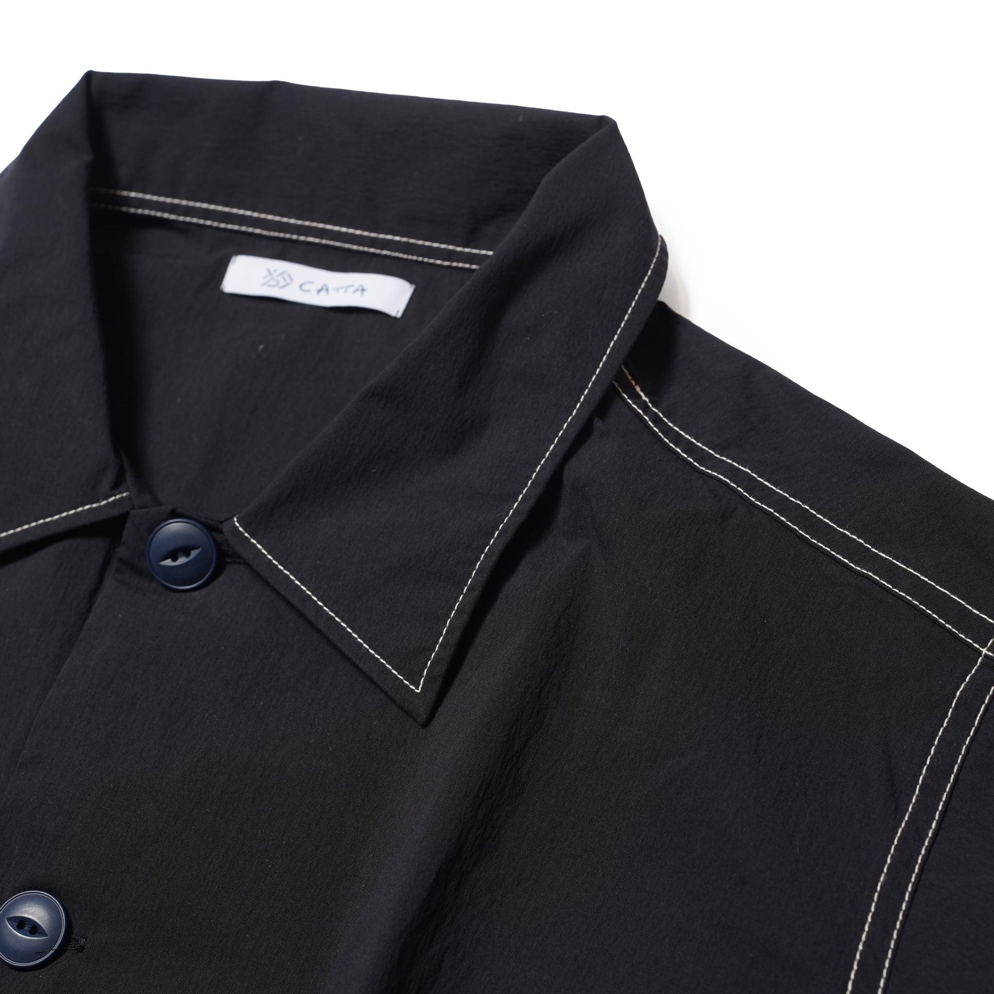 UTILITY SHIRT-NYLON WASHER | Color_Navy | No_SLC-01_Navy【CATTA_カッタ】