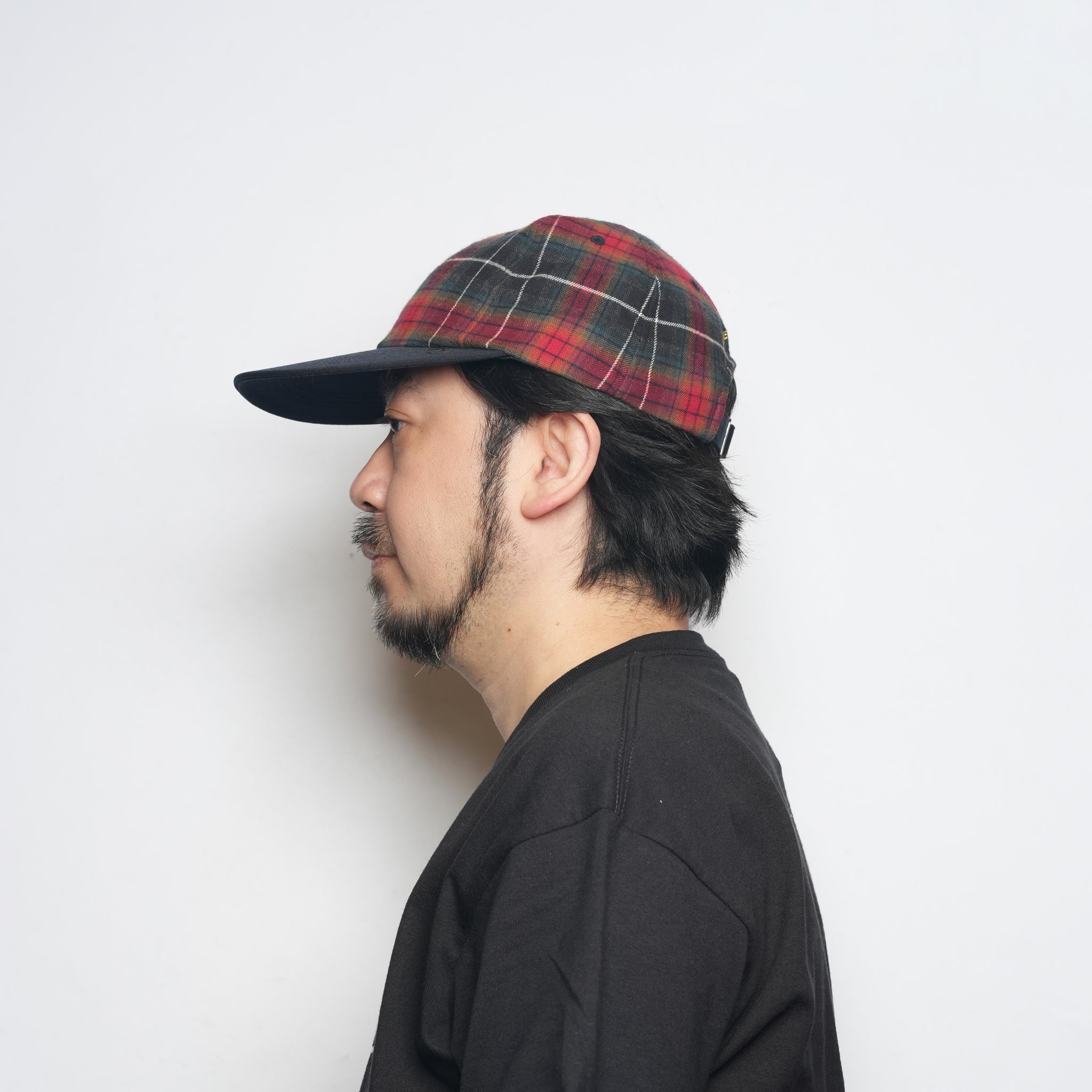 6 panel long brim cap – Red(C) | stf-001-red(c)_red(c) | SHARE THE FANTASY
