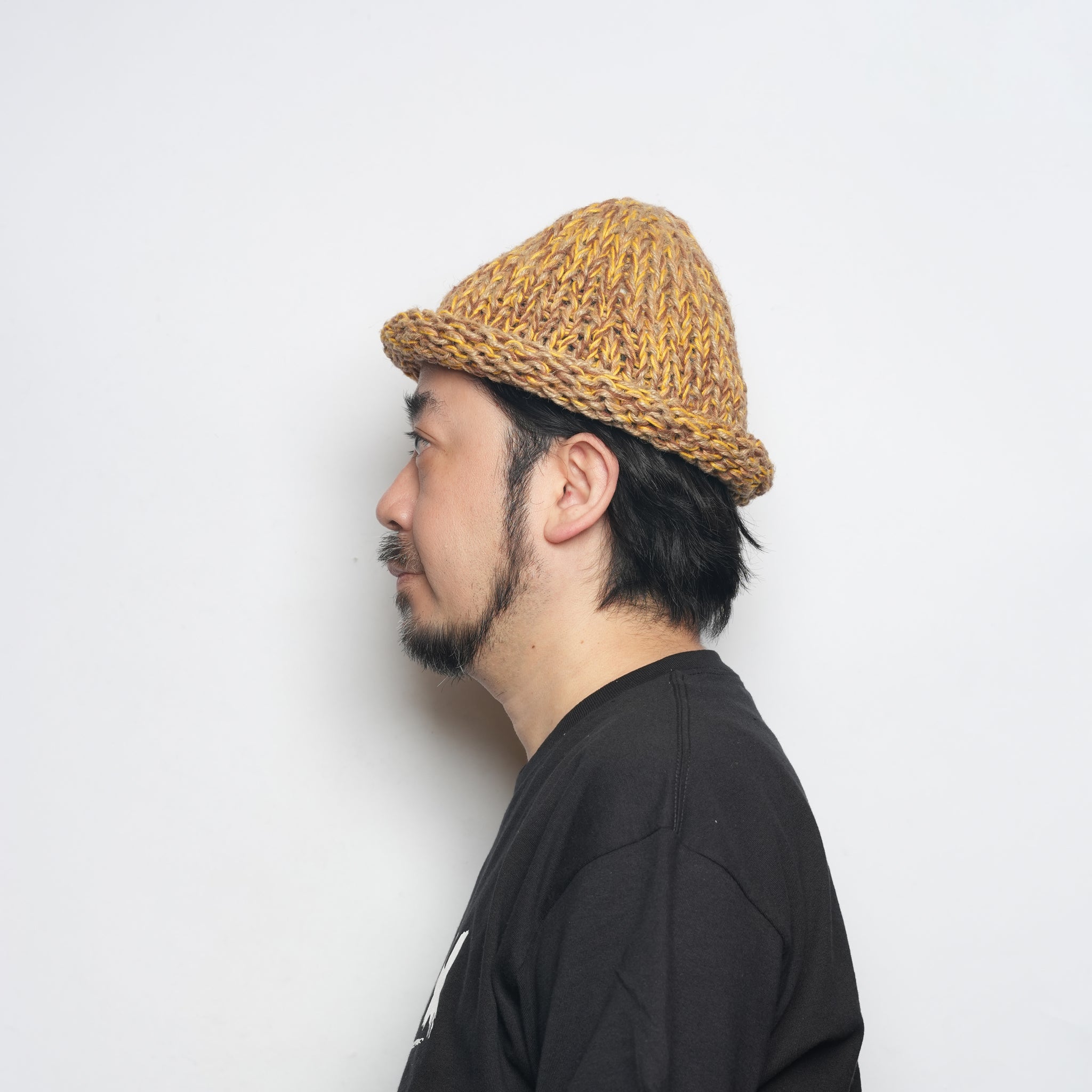 Roll Knit Cap – Beige | INDIETRO ASSOCIATION