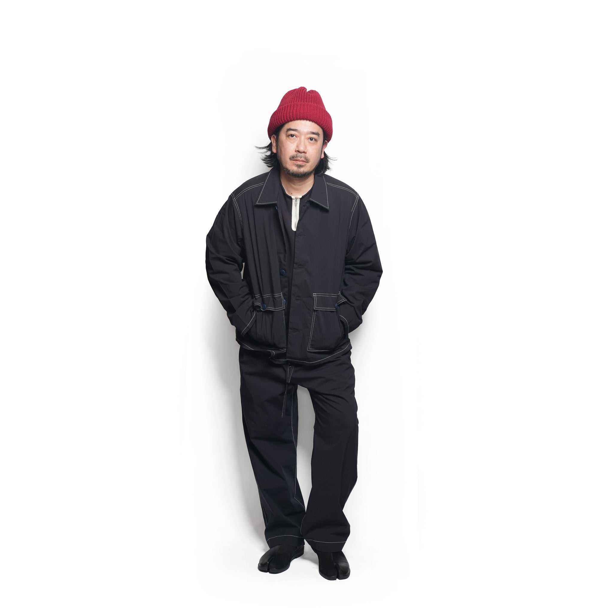 UTILITY SHIRT-NYLON WASHER | Color_Navy | No_SLC-01_Navy【CATTA_カッタ】