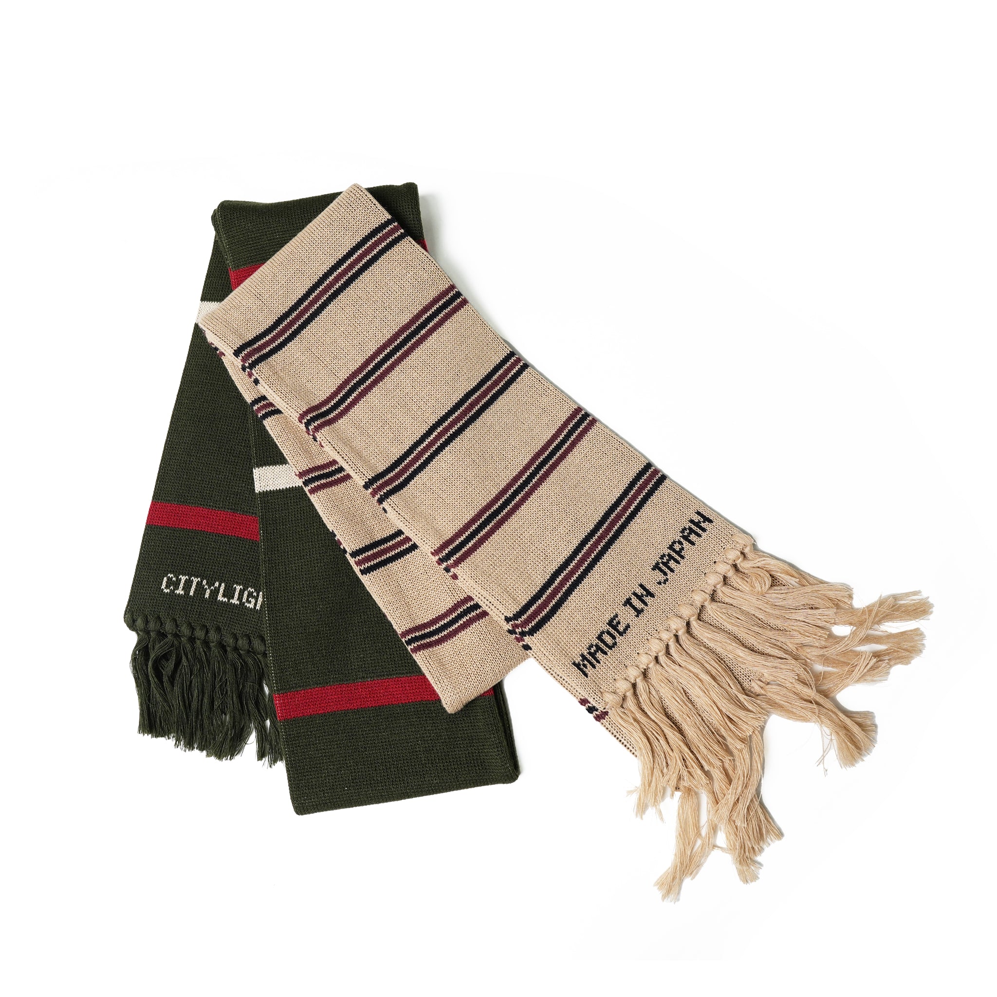 CINEMA SCARF | Color:Forest/Camel【CITYLIGHTS PRODUCTS_シティライツプロダクツ】