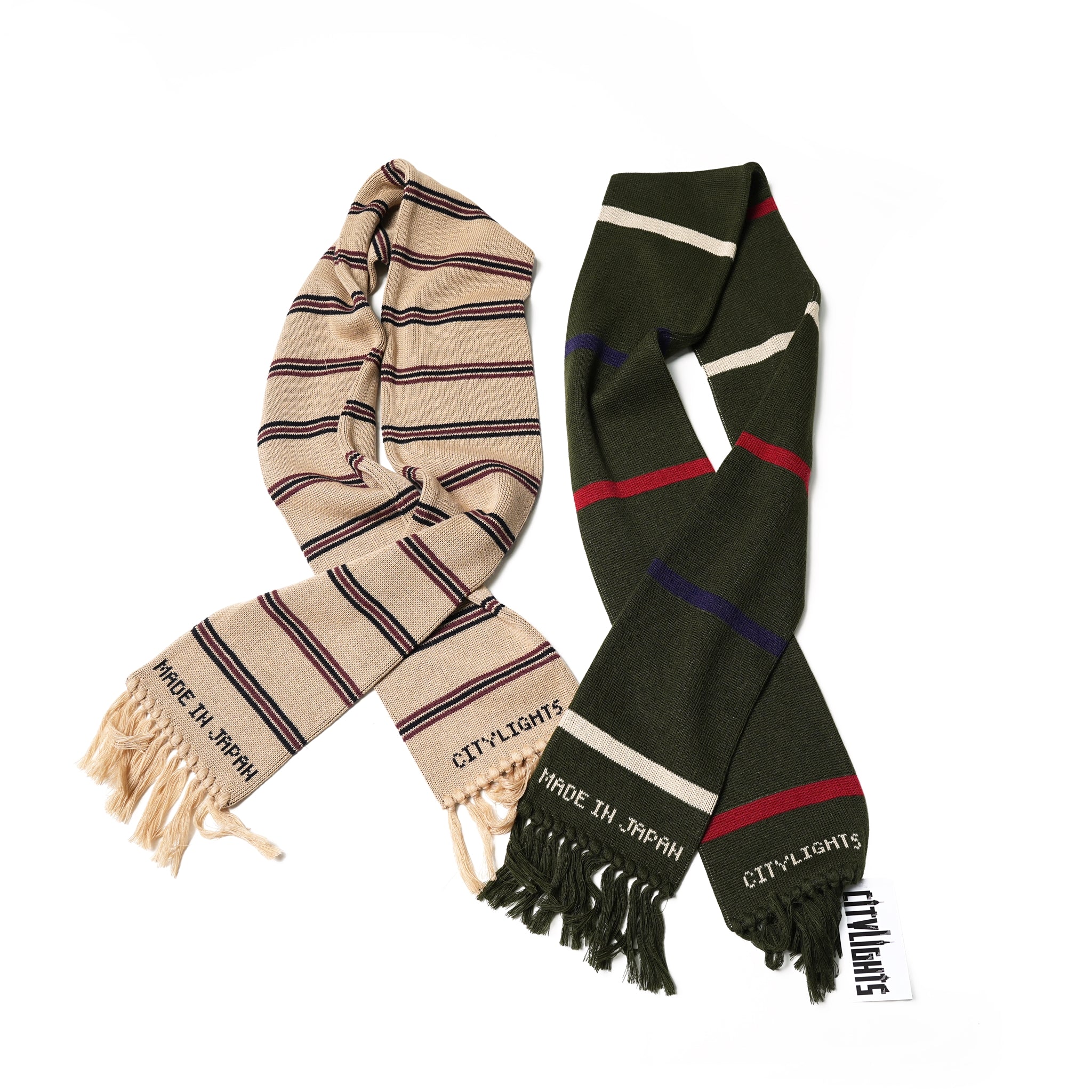 CINEMA SCARF | Color:Forest/Camel【CITYLIGHTS PRODUCTS_シティライツプロダクツ】
