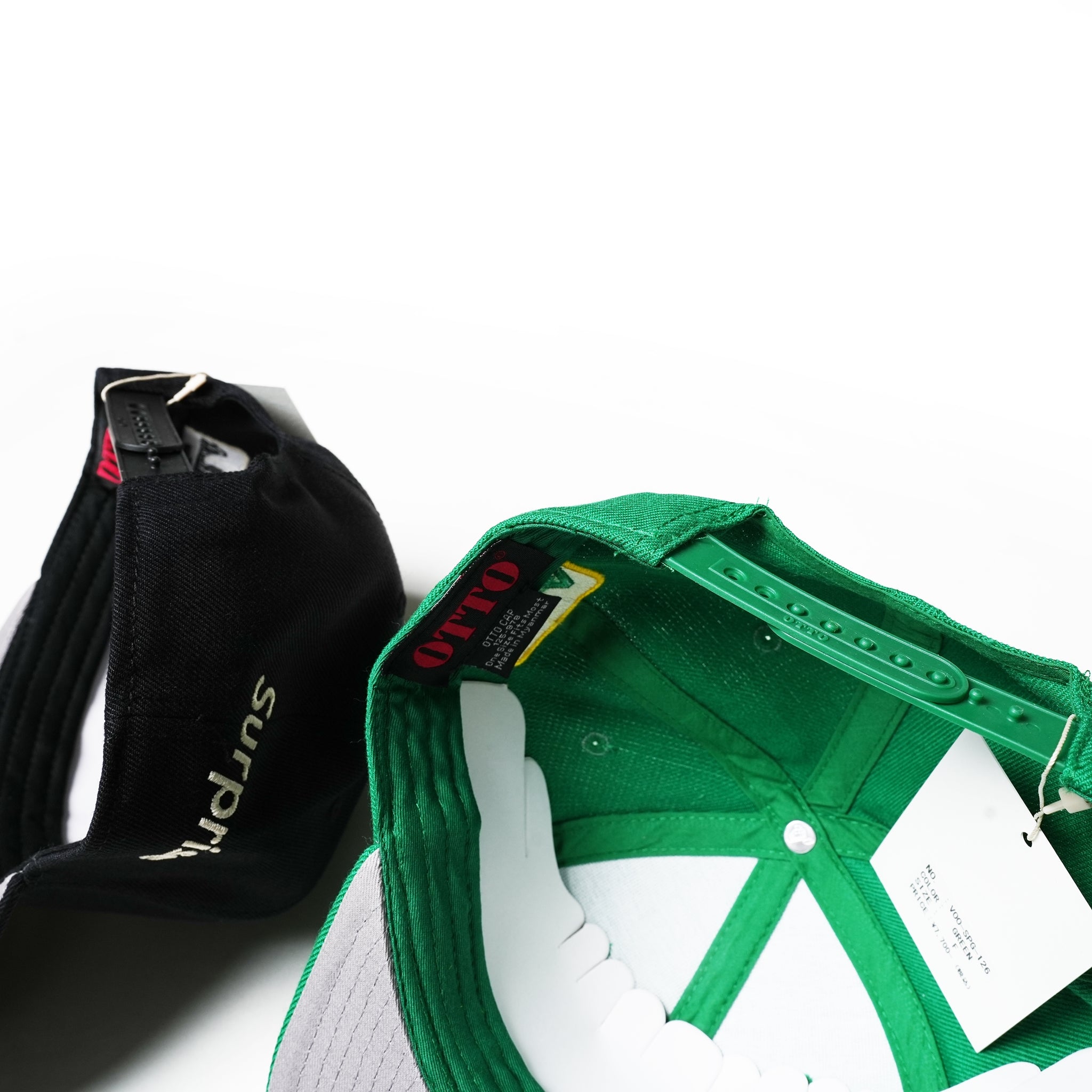 No:VOO-SPG-126 | Name:3P Cap | Color:Black/Green【VOO_ヴォー】