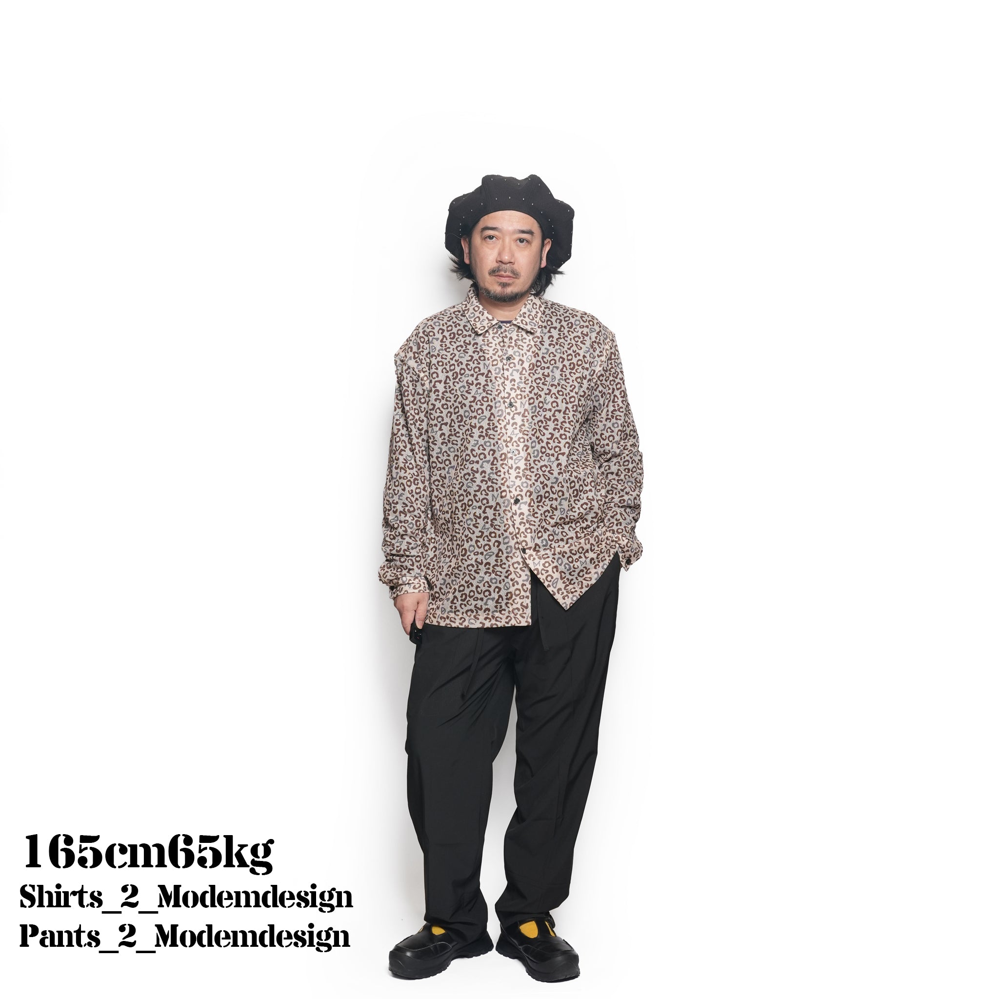 AIR DOTS twotuck standard pants – Black | M-2510456_Black | MODEM DESIGN