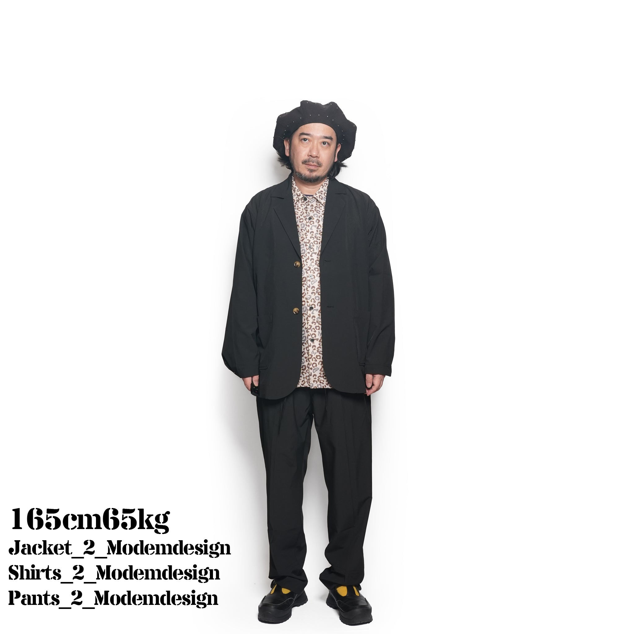 AIR DOTS tailored jacket – Black | M-2510455_Black | MODEM DESIGN