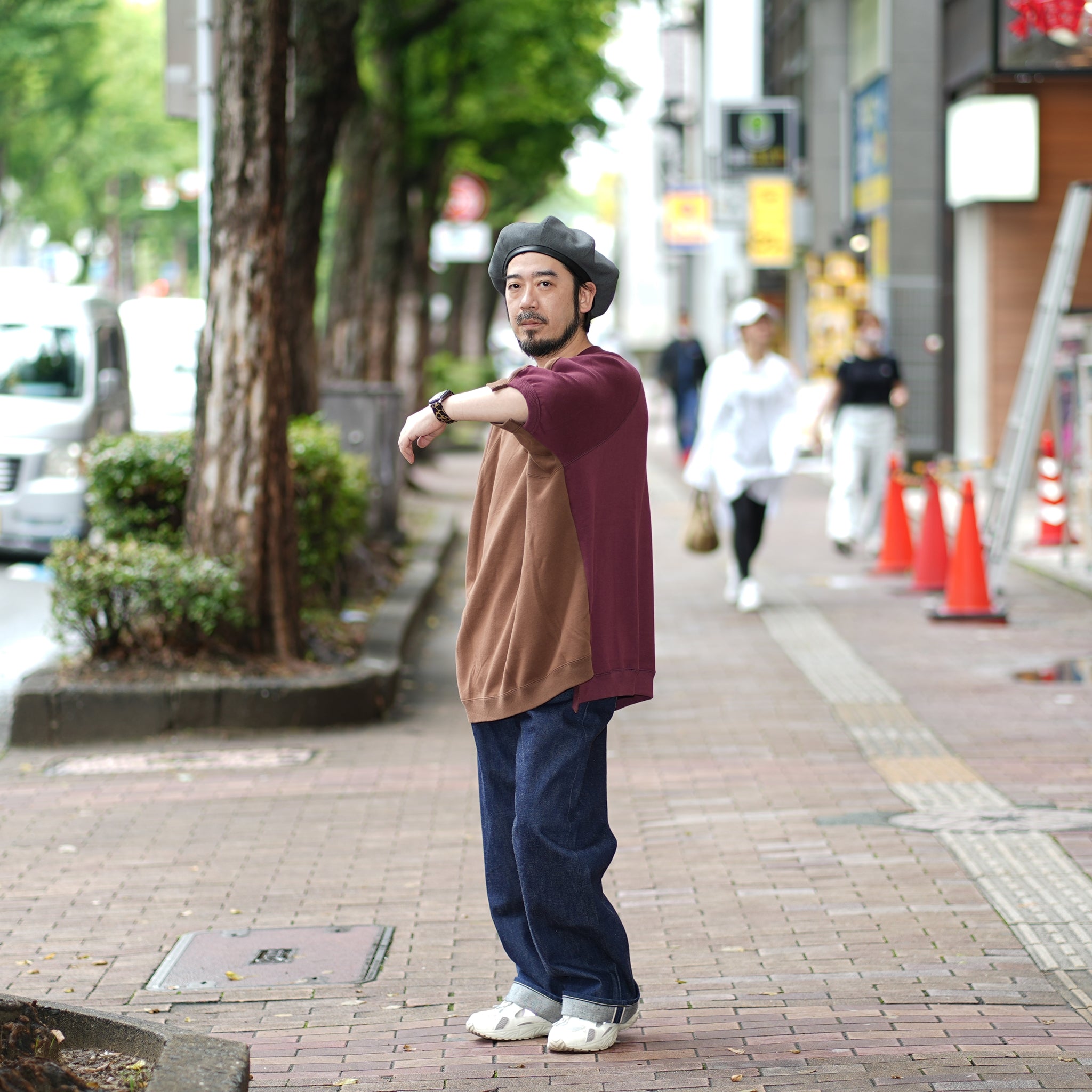 No:tb-sw0202_brwon | Name:ALL ROUND TRAINER S/S | Color:Brown【TRAINERBOYS_トレーナーボーイズ】