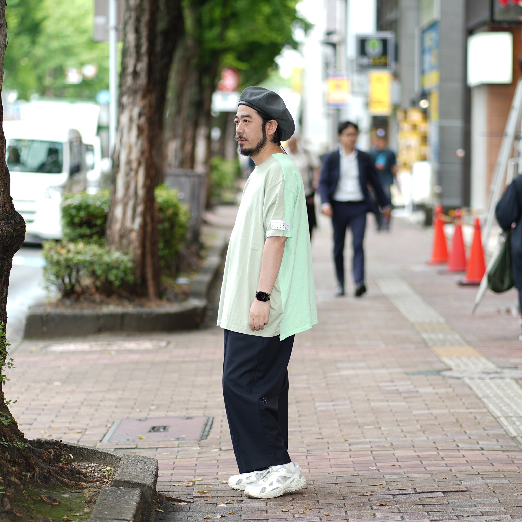 No:tb-t0200_lgreen | Name:ALL ROUND T-shirts | Color:L.green【TRAINERBOYS_トレーナーボーイズ】