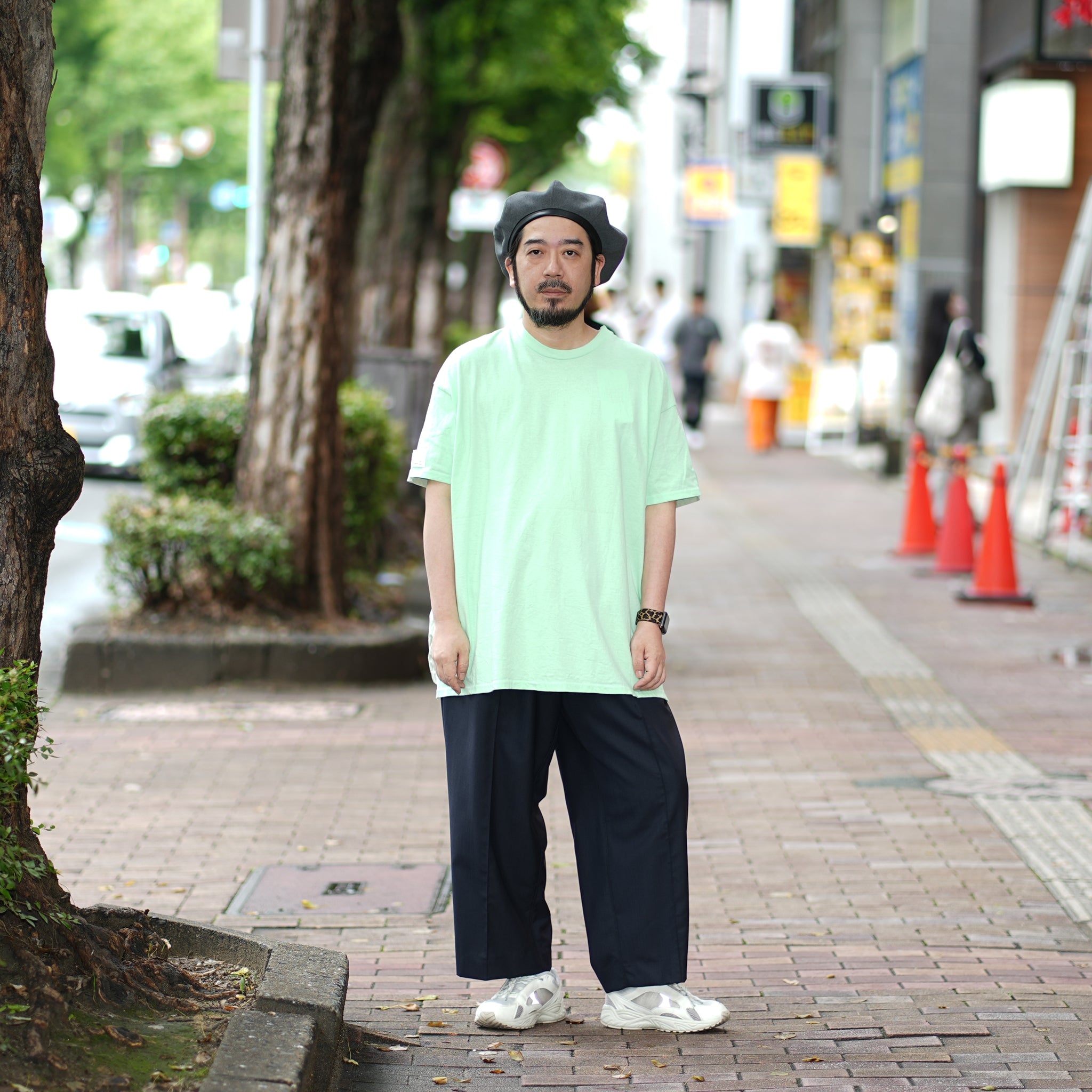 No:tb-t0200_lgreen | Name:ALL ROUND T-shirts | Color:L.green【TRAINERBOYS_トレーナーボーイズ】