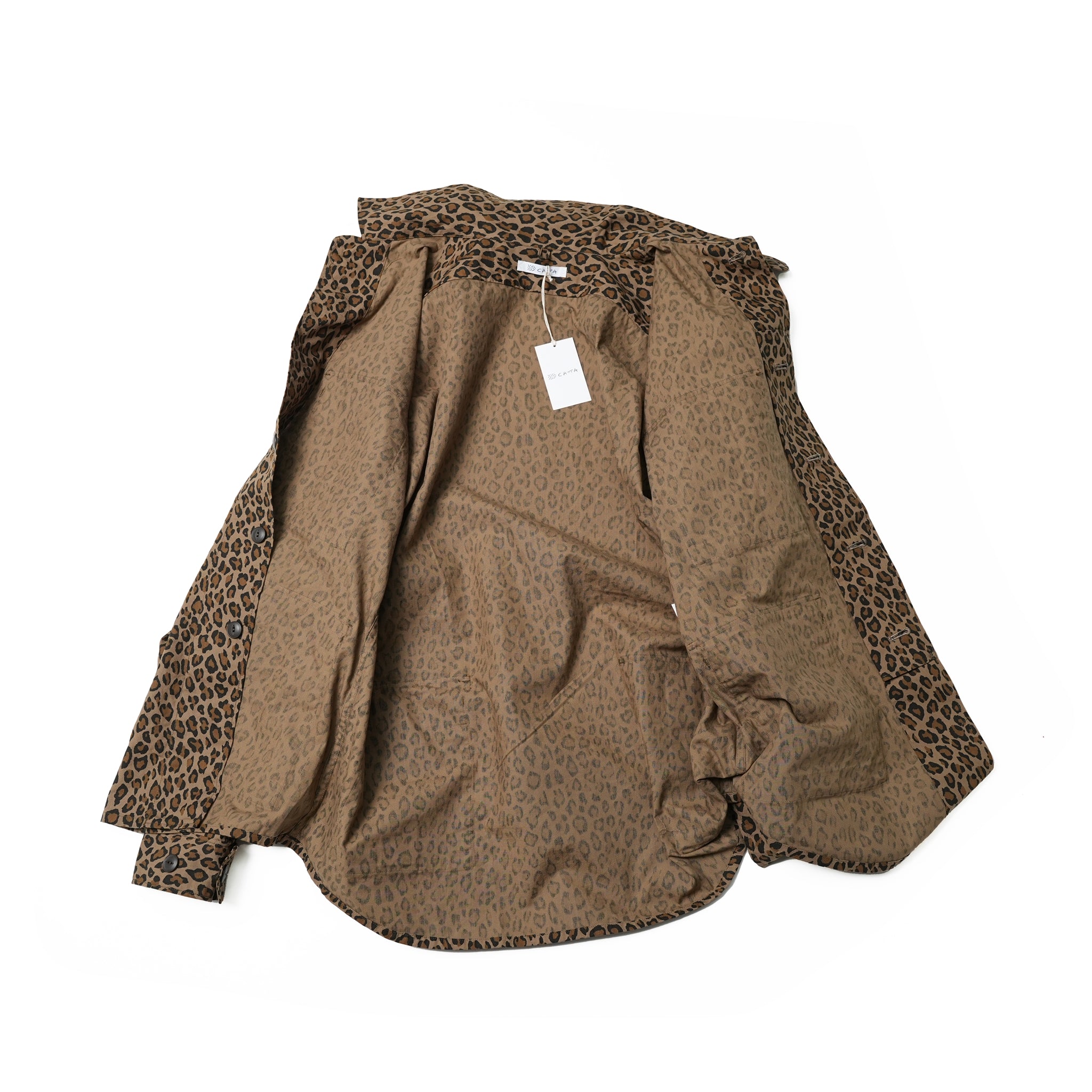 2024ss-BDU-01-LEO | BDU 6 POCKET SHIRT-RIP STOP(LEOPARD) | Color:Leopard【CATTA_カッタ】【archive】