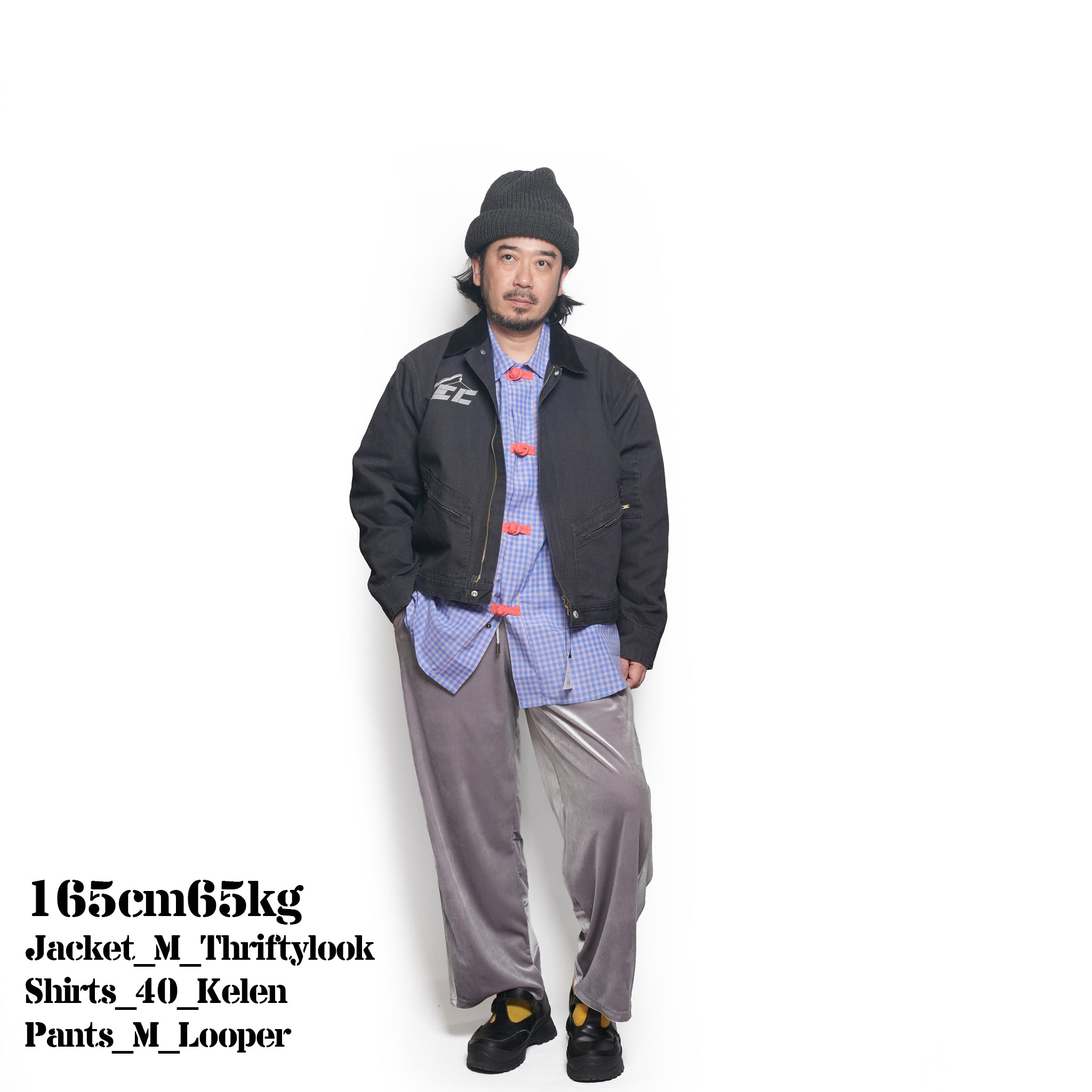 clopped EG jacket – Gray | tl26s004_Gray | THRIFTY LOOK
